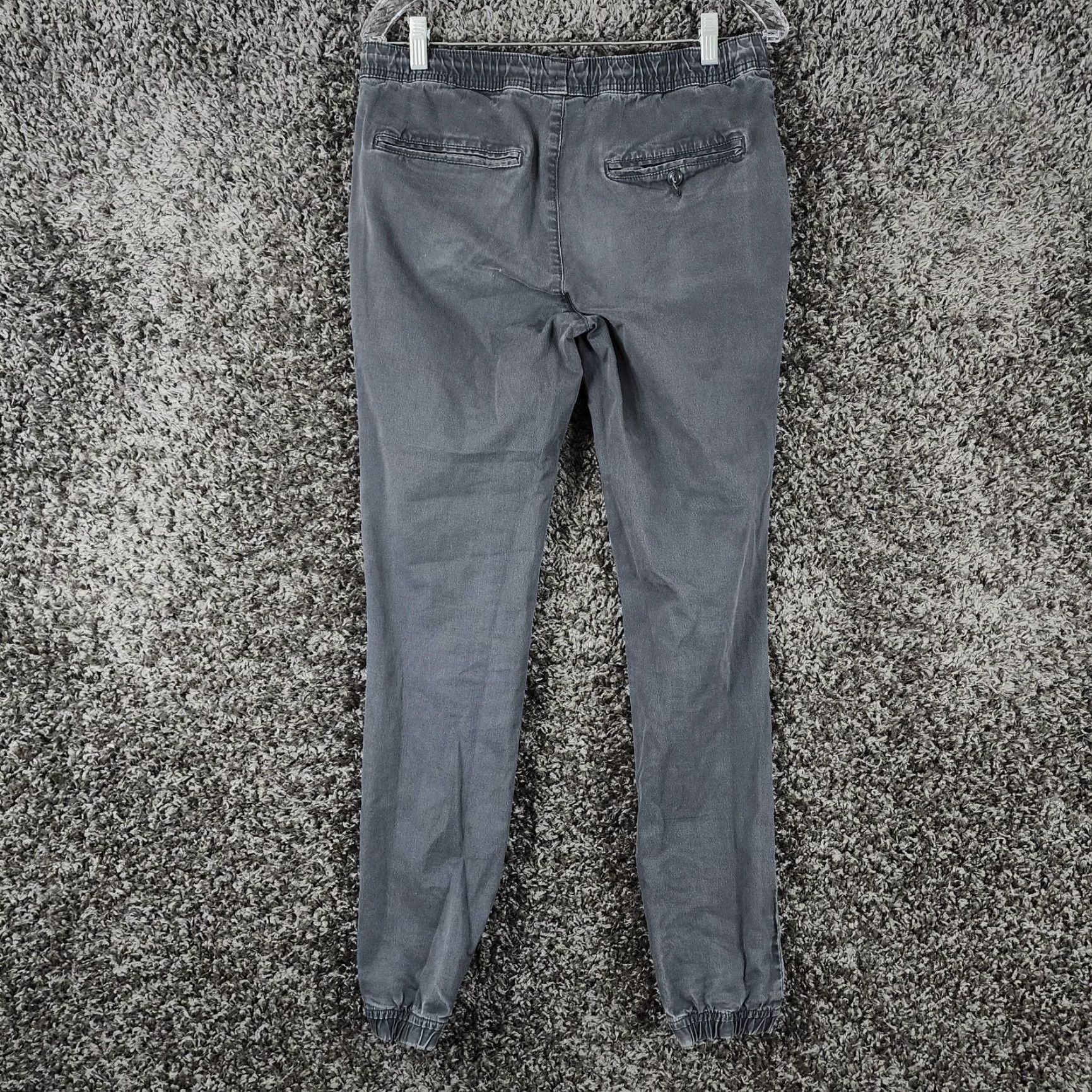 Vintage ROEBUCK & CO. Mens Blue Draw String Waist Chino Joggers Size S Pants 30in Inseam Distressed Men Size US 29 - 7 Thumbnail