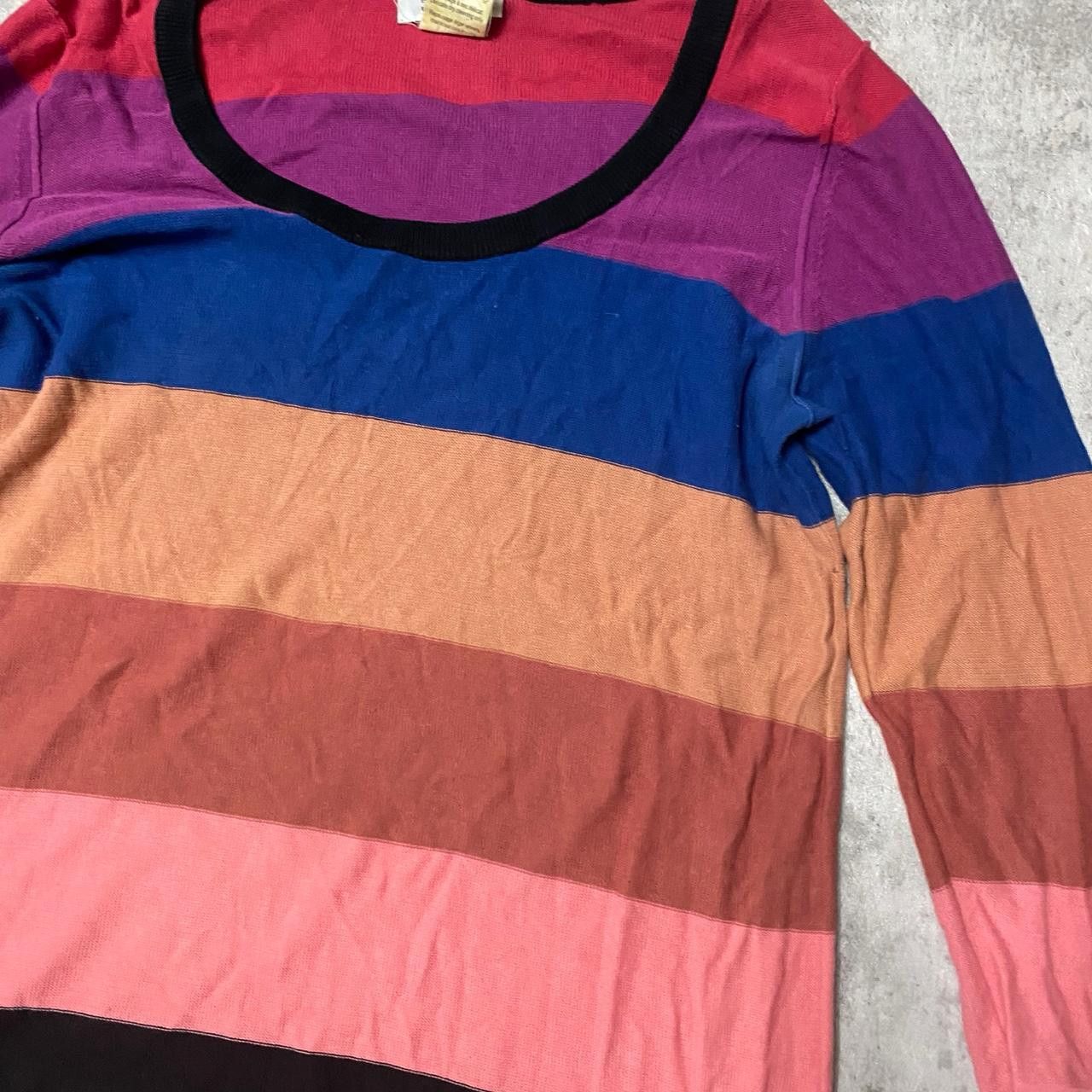 Sonia Rykiel Sonia Rykiel color block long sleeve dress #colorblock Size L / US 10 / IT 46 - 2 Thumbnail