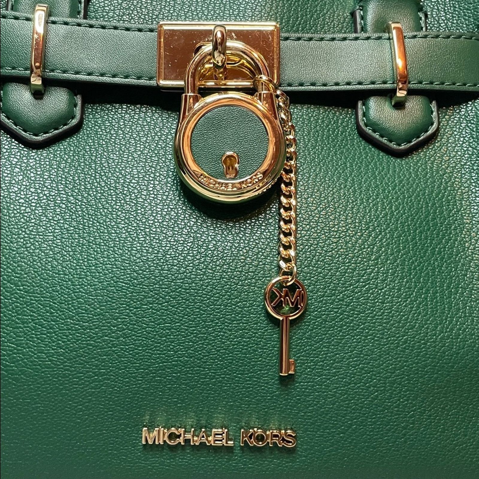 Michael Kors Michael Kors Hamilton Green Satchel Size ONE SIZE - 4 Thumbnail
