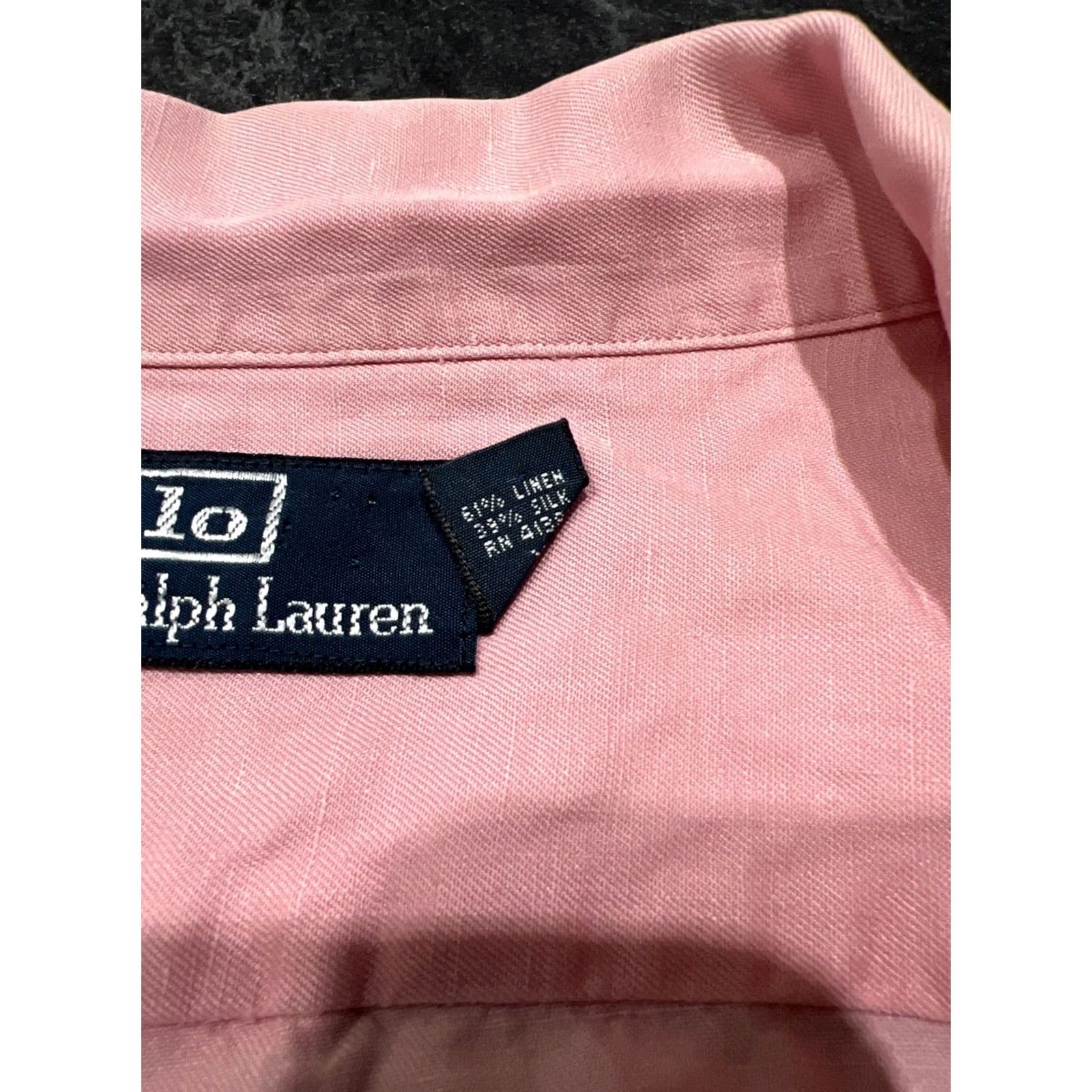 Ralph Lauren Polo Ralph Lauren Shirt Button-Down 4XT Pink Classic Fit Pony Mens Short Sleeve Button-Up Size US XXL / EU 58 / 5 - 7 Thumbnail