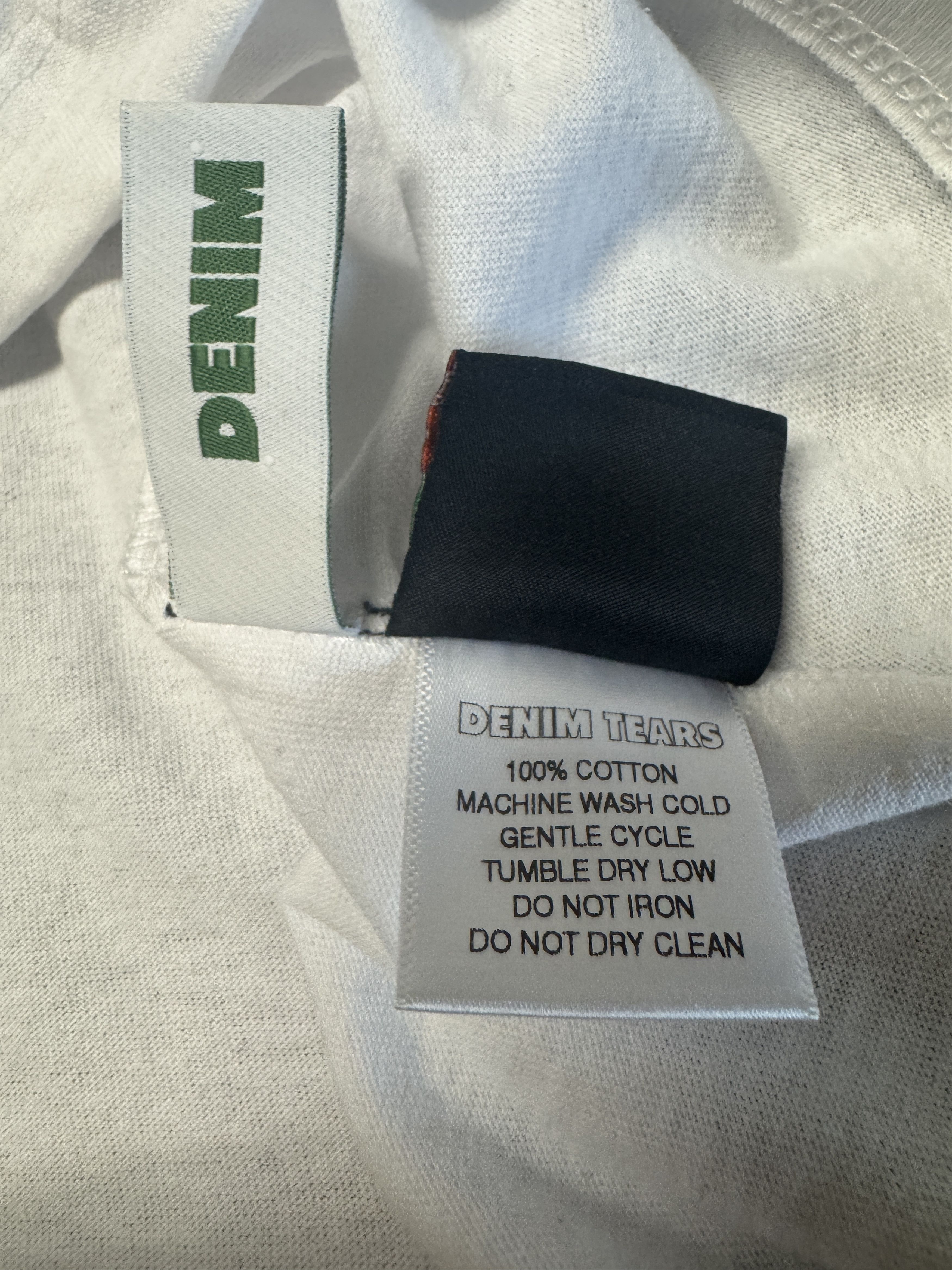 DENIM TEARS Denim Tears Floral Logo Tee White Size US L / EU 52-54 / 3 - 4 Thumbnail