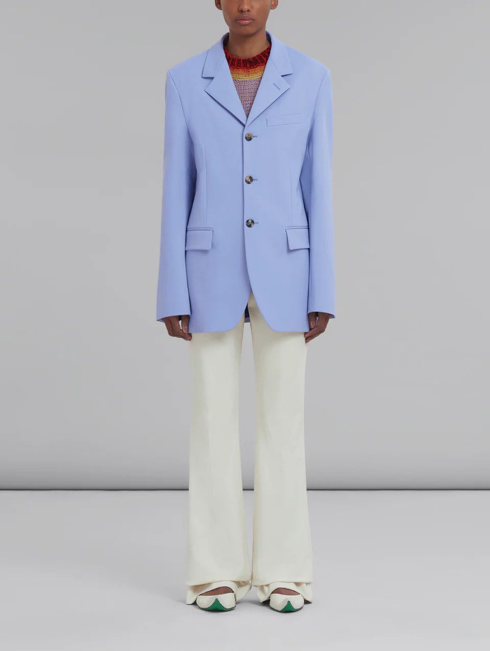 Marni o1y1025 Blazer in Blue Size M / US 6-8 / IT 42-44 - 2 Thumbnail