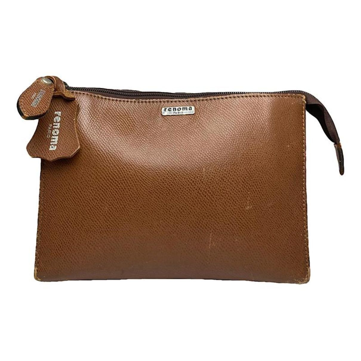 Stefanie Renoma Brown Leather Clutch Bag