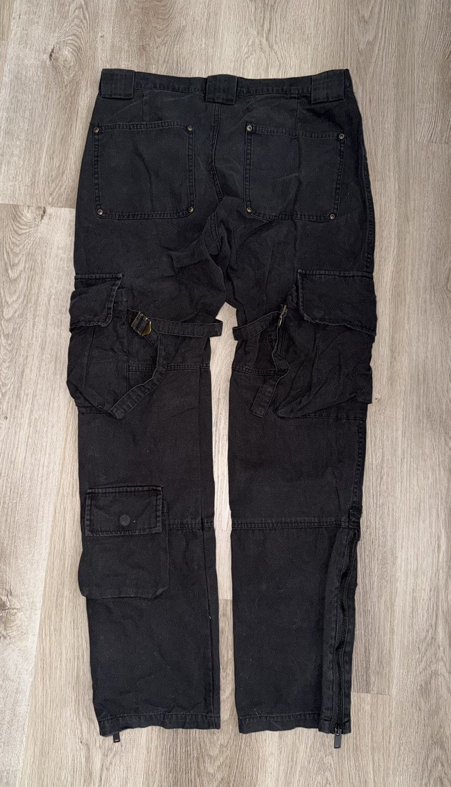 Kody Phillips Kody Phillips "Mr. Poopy Pant" Black Cargo Pants Size US 34 / EU 50 - 2 Thumbnail