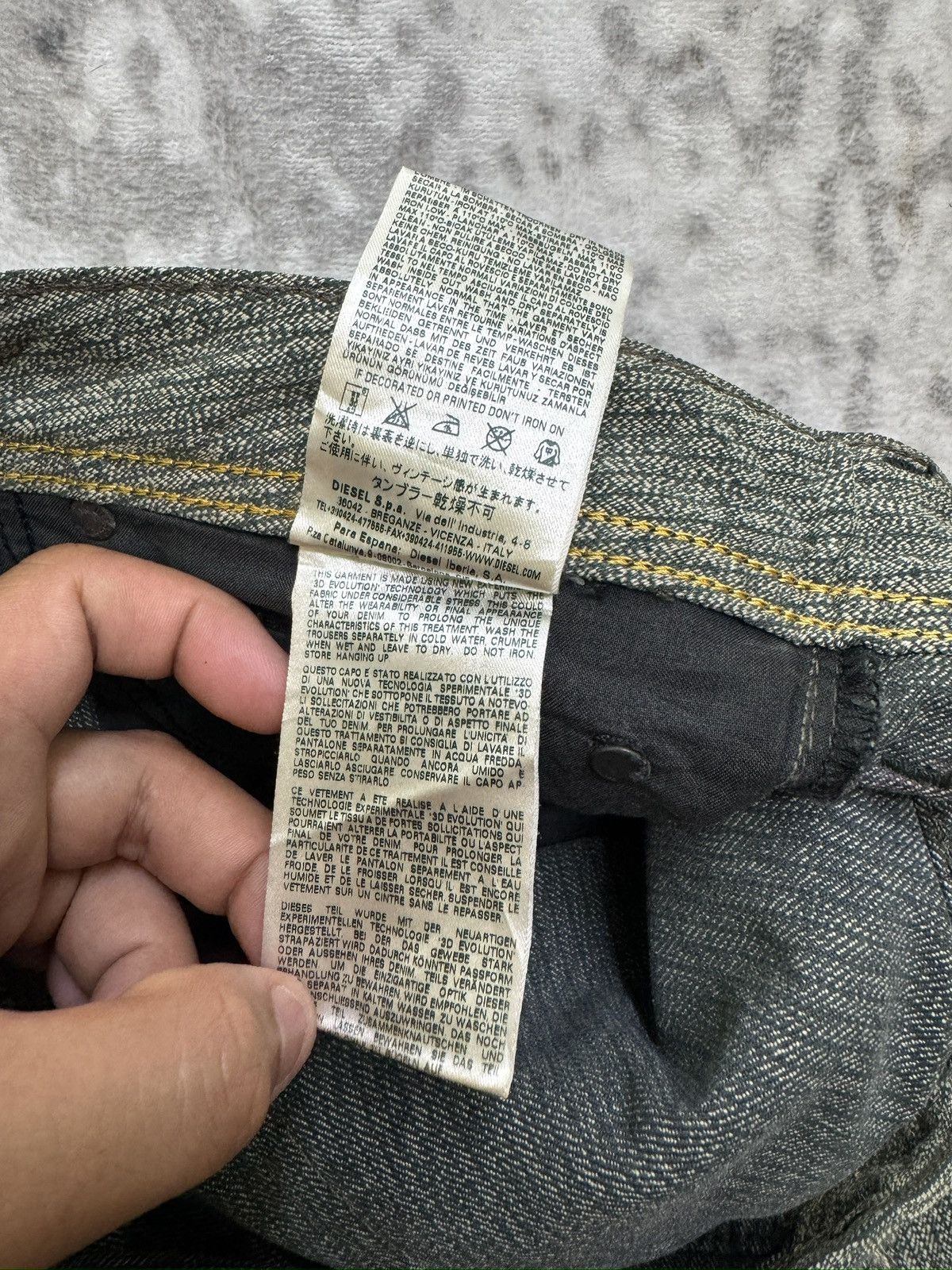 Diesel Diesel Safado Washed 0807M Regular Slim Straight Denim Jeans Size US 31 - 17 Thumbnail