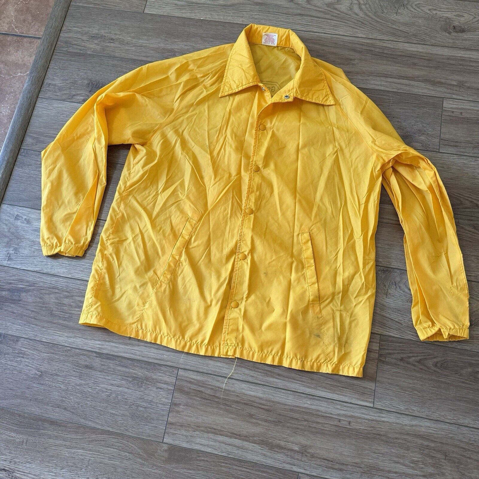 Vintage Vintage 70s Collegiate Pacific Yellow San Diego Nylon Jacket Size US L / EU 52-54 / 3 - 2 Thumbnail