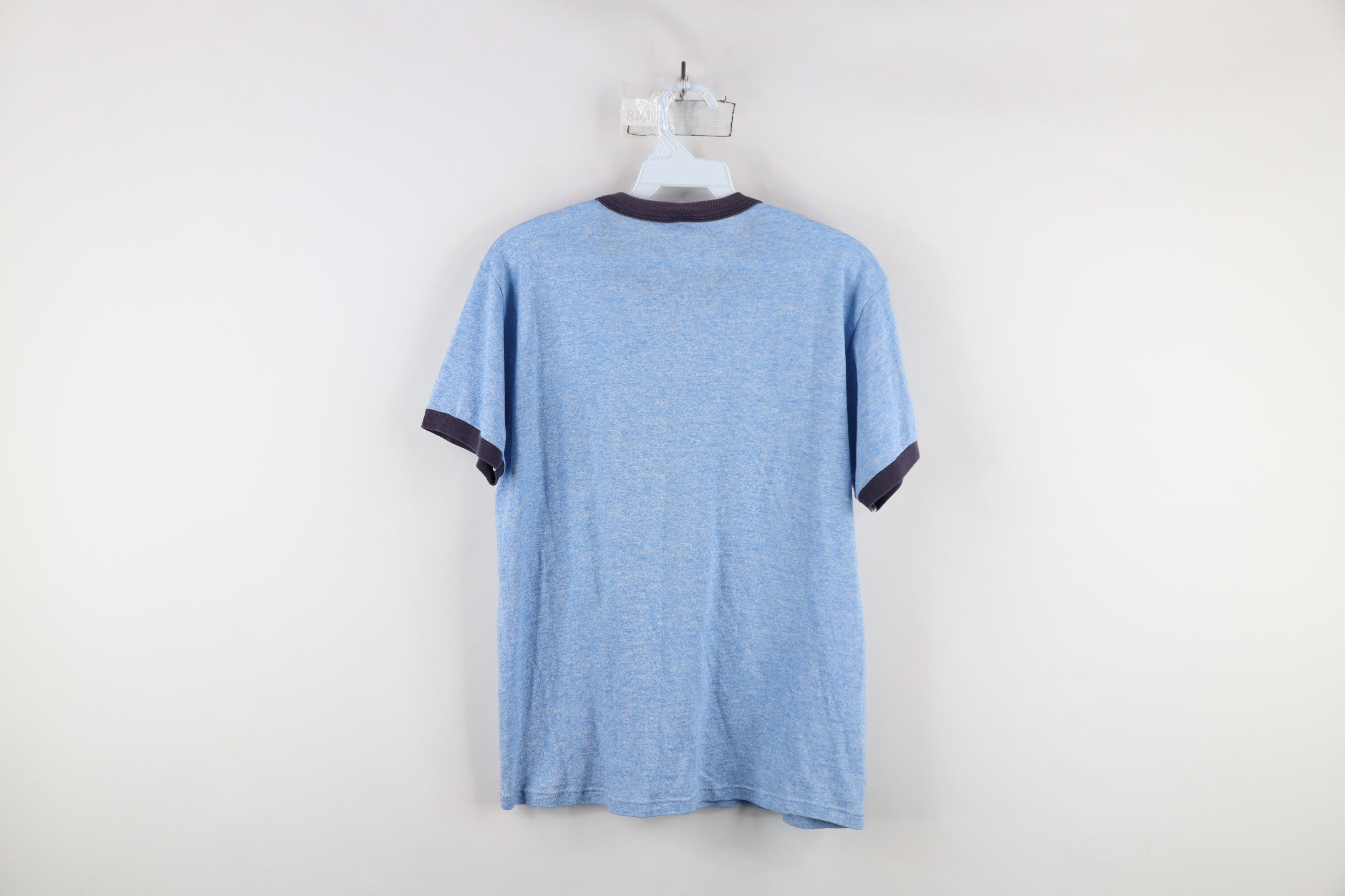 Russell Athletic × Vintage Vintage 90s Russell Athletic School Ringer T-Shirt Blue USA Size US M / EU 48-50 / 2 - 10 Thumbnail