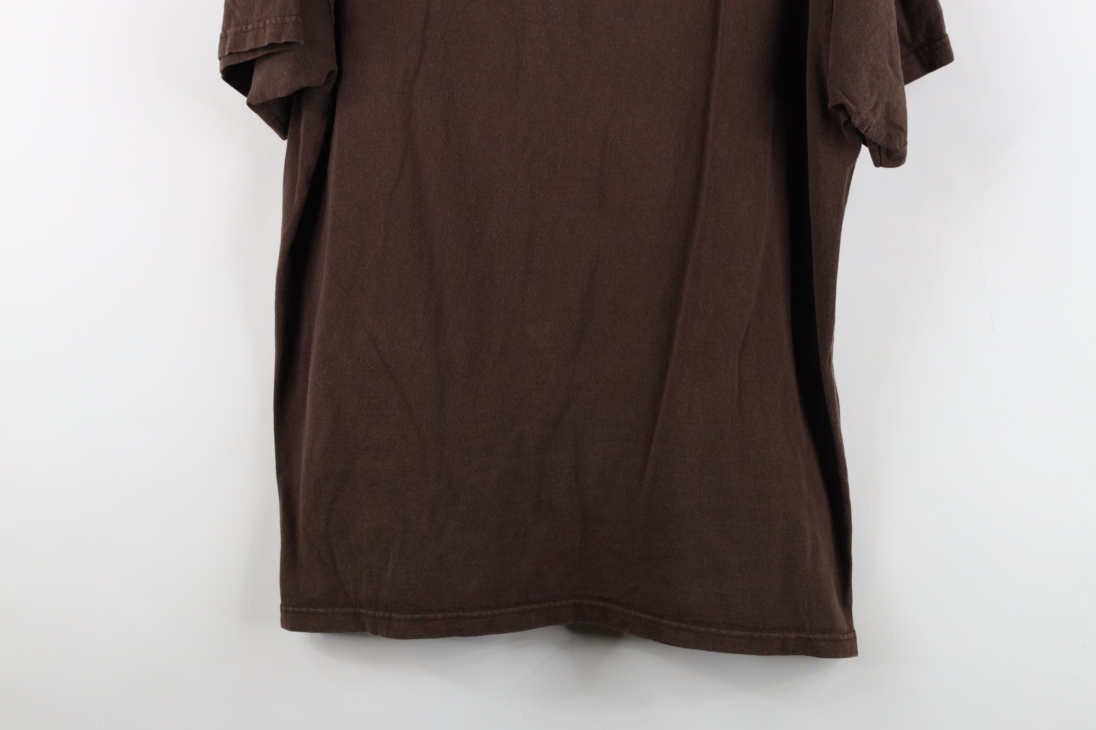 Vintage Vintage 90s Y2K Streetwear Outer Banx T-Shirt Brown Cotton Size US L / EU 52-54 / 3 - 3 Thumbnail