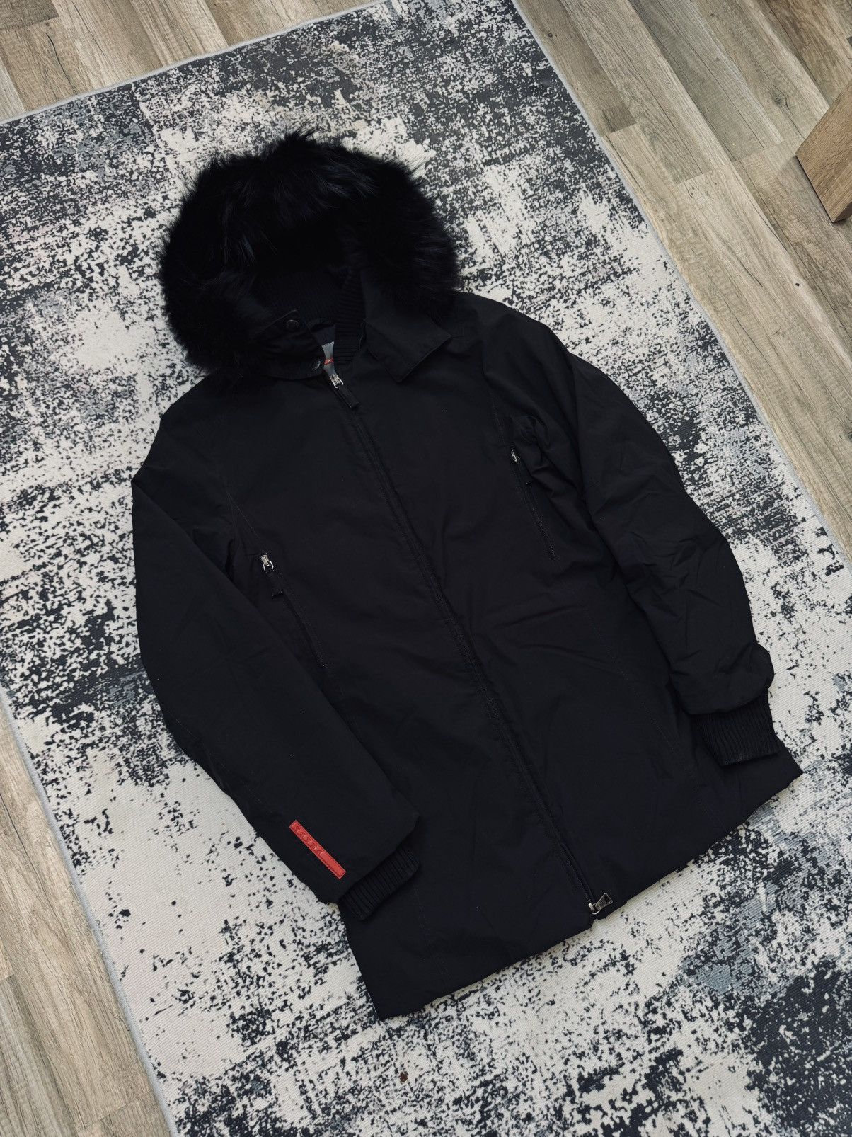 Prada Prada Puffer Coat Black Red Tab S women vintage Size US S / EU 44-46 / 1 - 2 Thumbnail