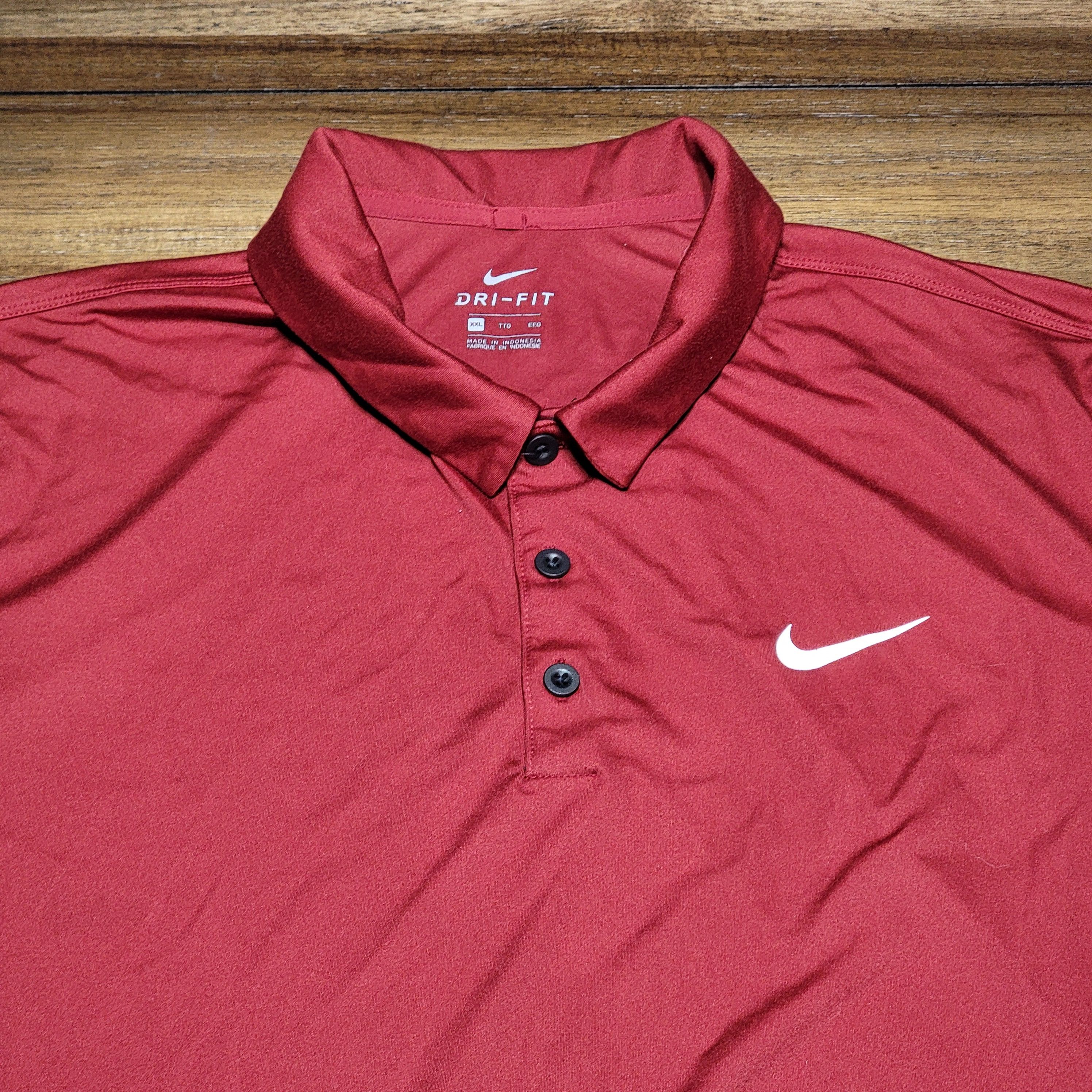 Nike Nike Dri-Fit Golf Polo Burgundy & Black - Size XXL Size US XXL / EU 58 / 5 - 2 Thumbnail