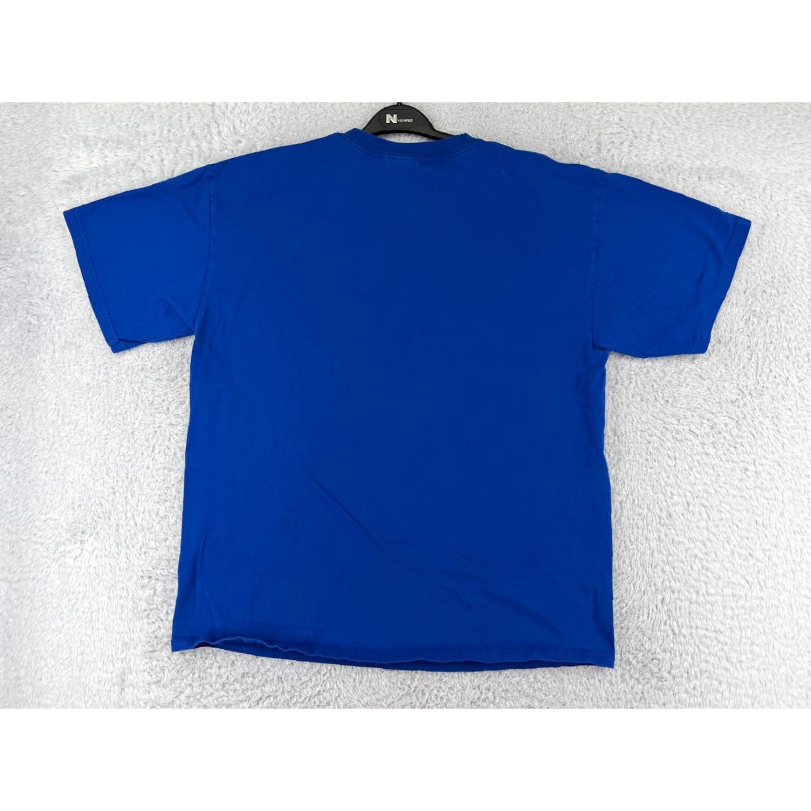 Adidas Adidas Shirt Mens Large Blue Short Sleeve Crew Neck Cotton Logo T-Shirt, Jersey, Sports, 90s? Size US L / EU 52-54 / 3 - 2 Thumbnail