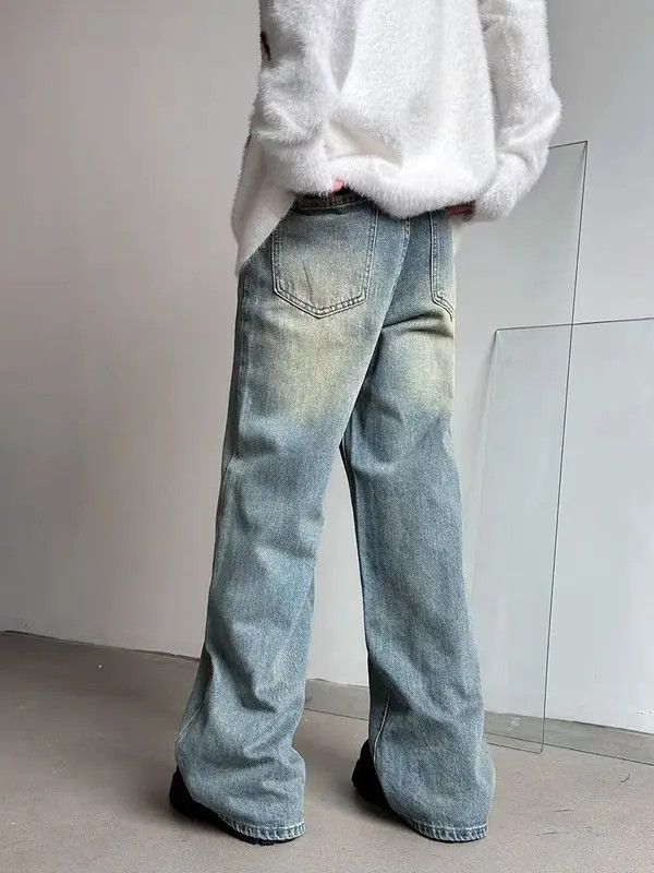 Japanese Brand Midori x Yumi Street yellow clay dye washed baggy jeans Size US 30 / EU 46 - 3 Thumbnail