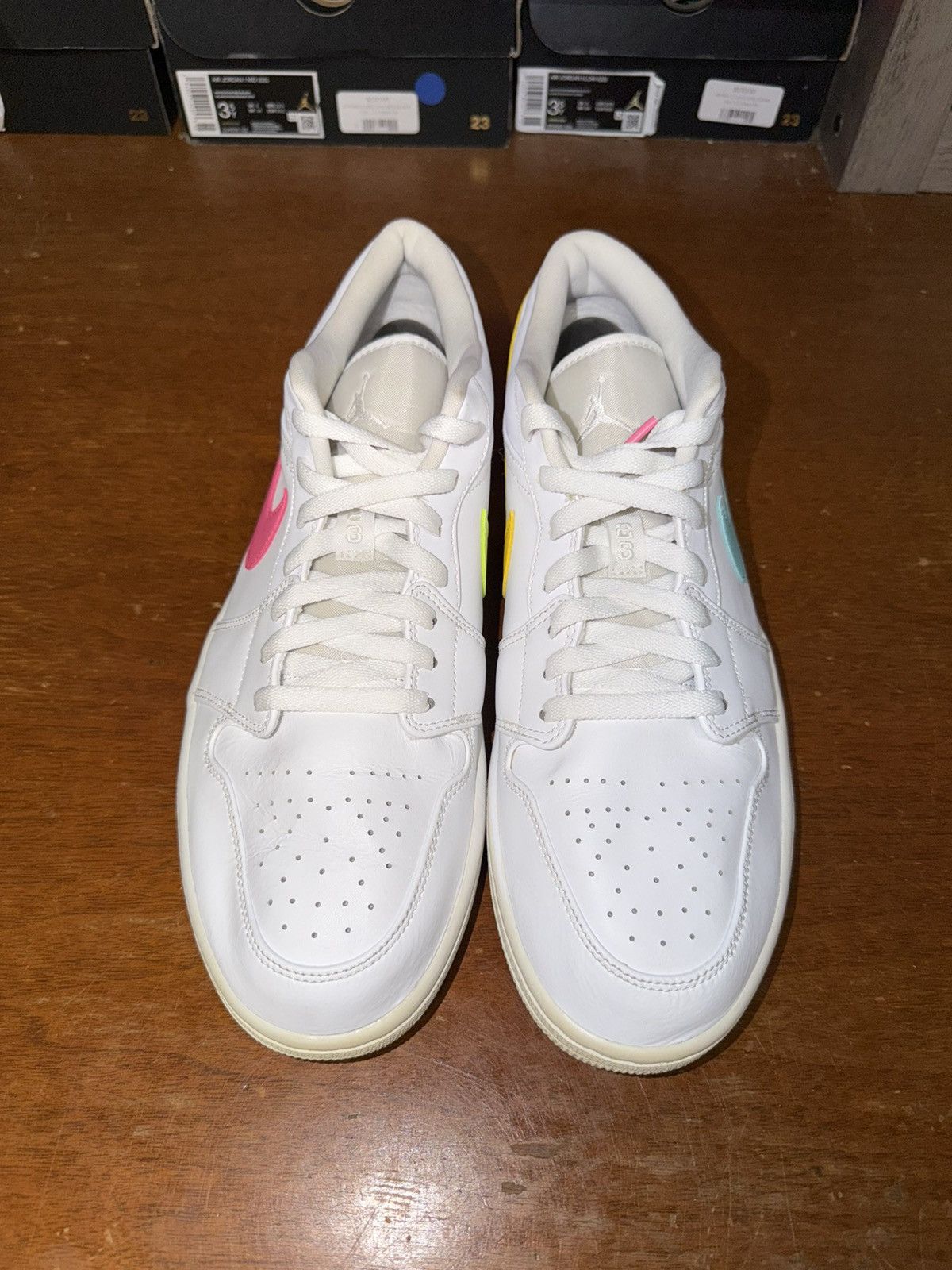 Nike Air Jordan 1 Low White Multi-Color size 13 Size US 13 / EU 46 - 7 Thumbnail