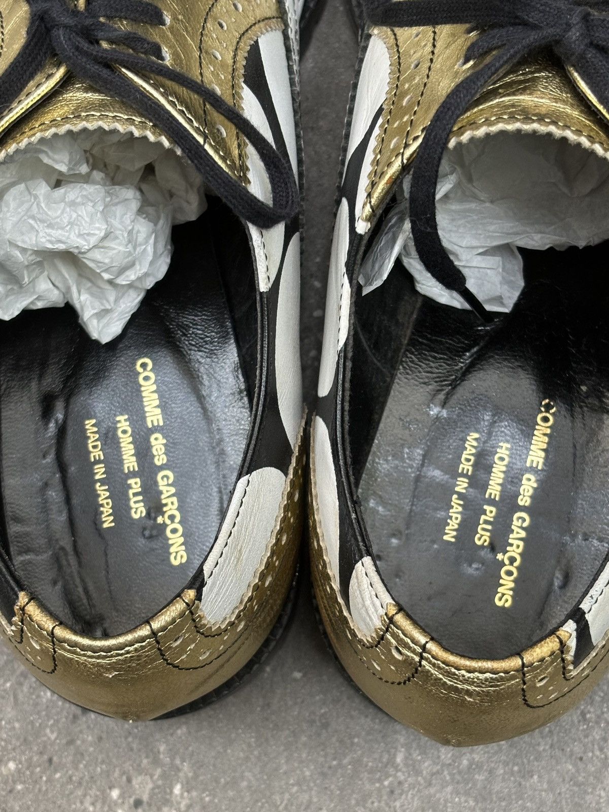 Comme des Garcons Homme Plus Comme Des Garçons | Dot Pollock Print Leather Shoes Size US 9 / EU 42 - 5 Thumbnail