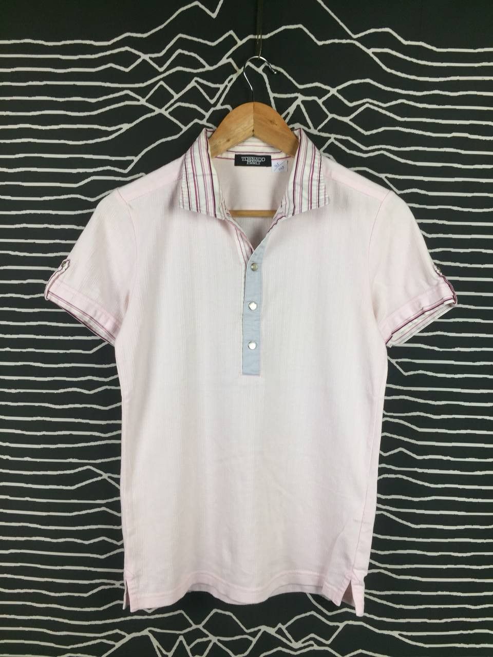 Japanese Brand Tornado Mart Snap Button Polo Tee Size US S / EU 44-46 / 1 - 3 Thumbnail