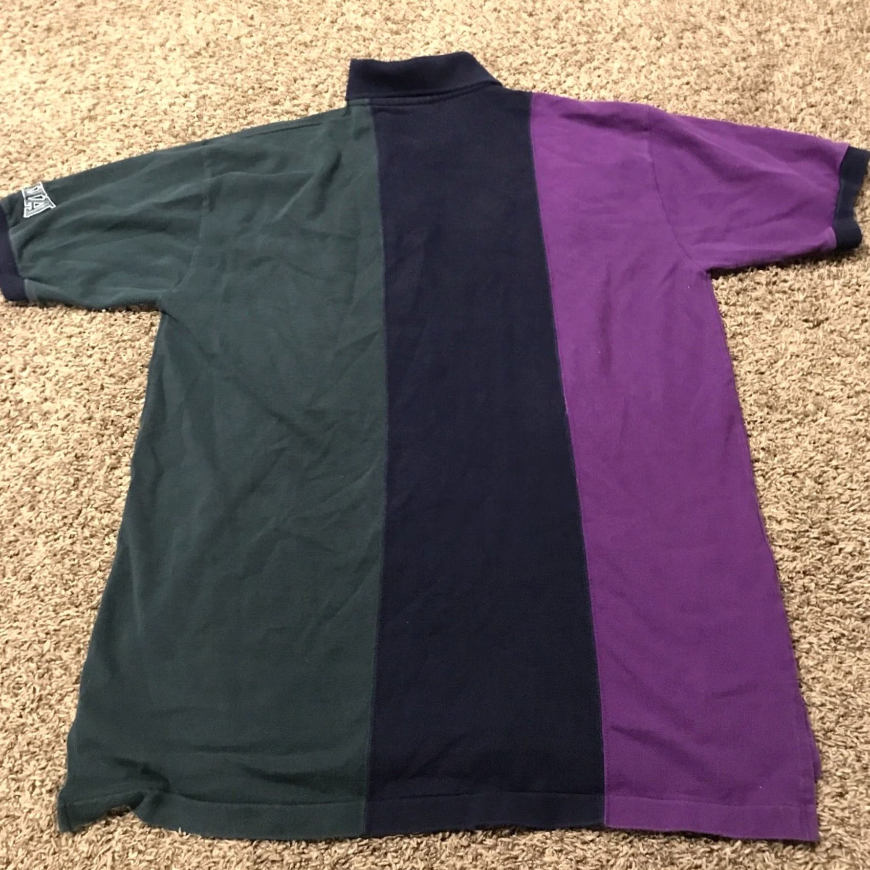 Vintage VINTAGE Inner Harbor Polo Shirt XL Mens Cotton Short Sleeve 1990s Hip Hop Rugby Striped B24 Size US XL / EU 56 / 4 - 4 Thumbnail