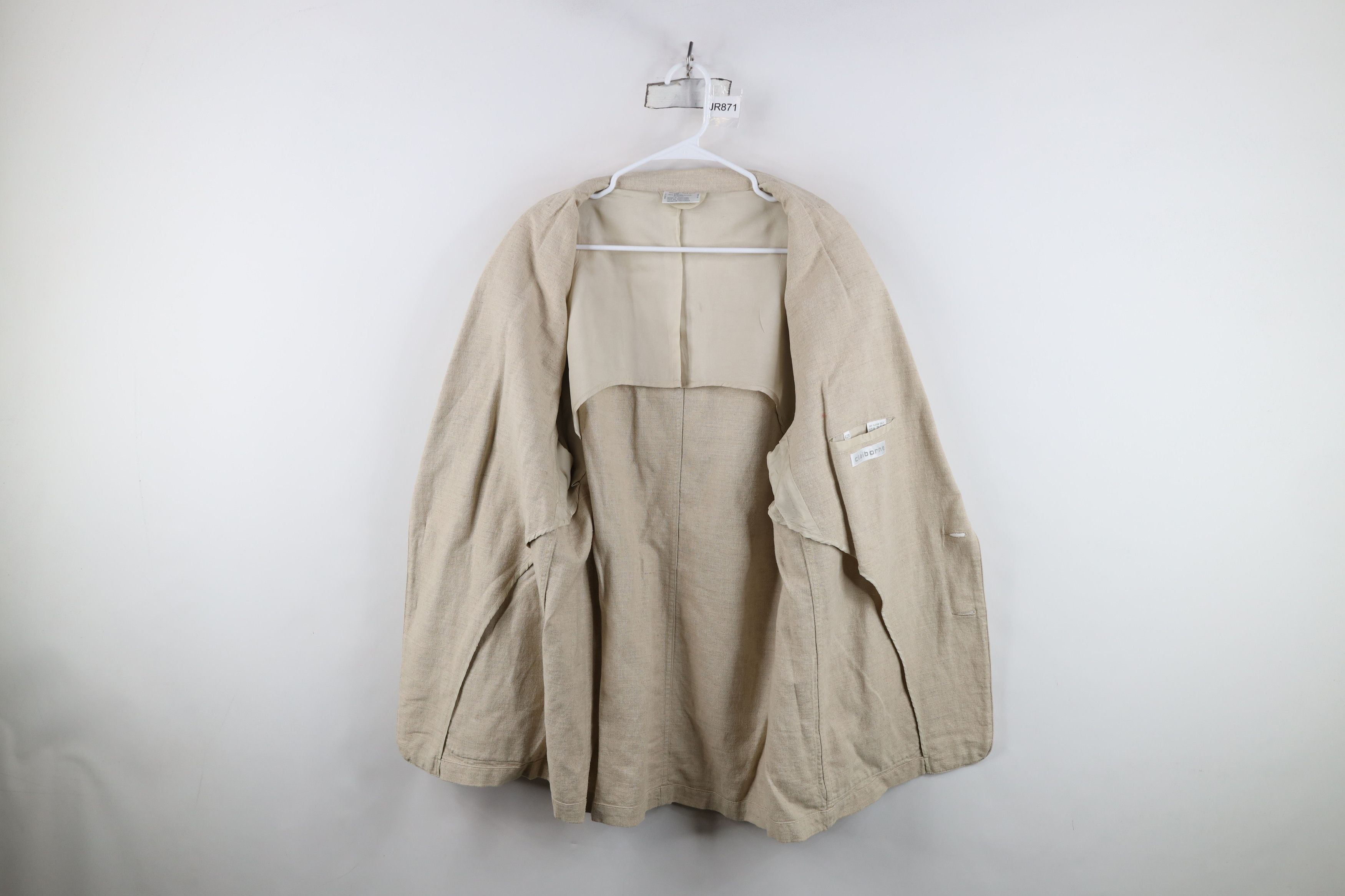 Vintage Vintage 90s Streetwear Linen Blend Suit Coat Blazer Jacket Size US XXL / EU 58 / 5 - 10 Thumbnail
