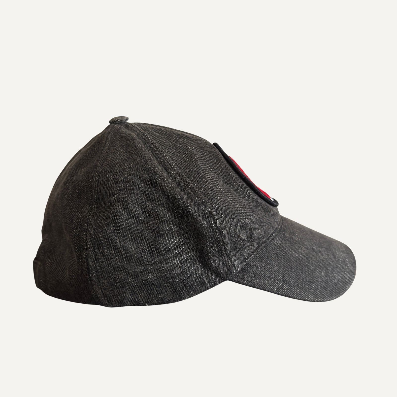 Miu Miu Size S - Miu Miu Unisex Cotton Denim Stacked Logo Cap Italy Size ONE SIZE - 3 Thumbnail