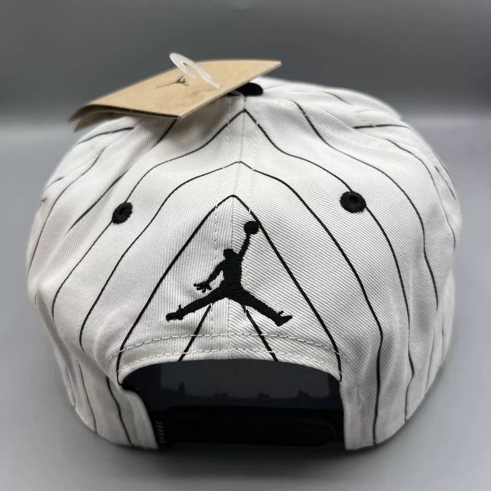 Jordan Brand Air Jordan Hat Men M-L Baron 45 Pinstripes Jumpman Snap Back Size ONE SIZE - 7 Thumbnail
