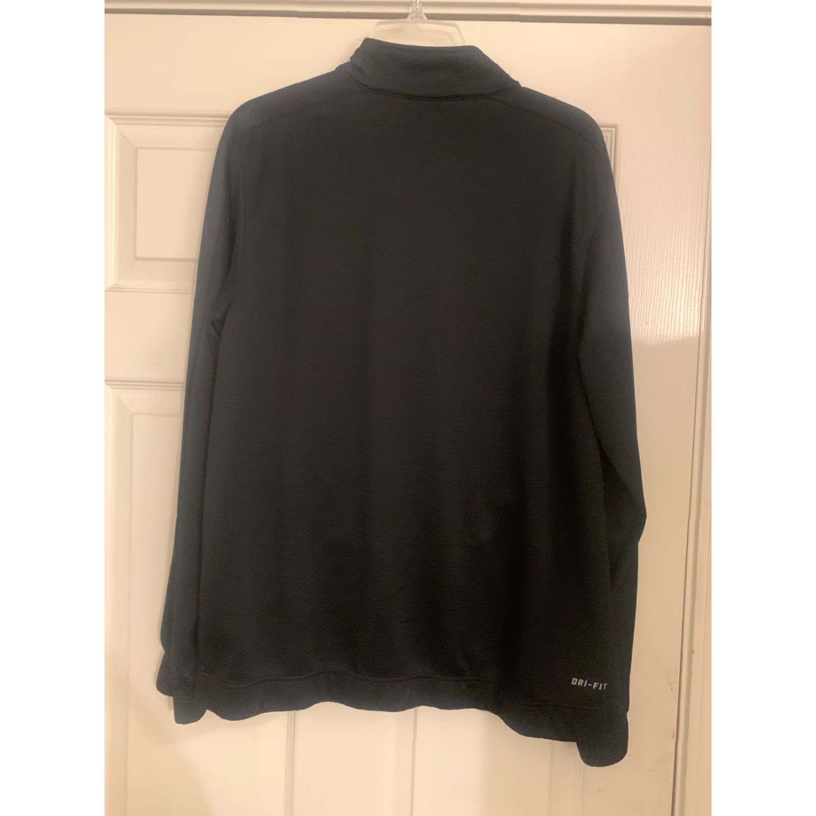Nike Nike Dri-FIT Zip Up Long Sleeve Jacket - Womens Large Black Satin/Activewear Size L / US 10 / IT 46 - 6 Thumbnail