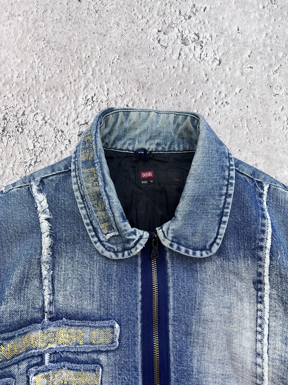 Diesel × Vintage Vintage Diesel Moto Racer Zipper Punk Jacket Avant Garde Size US M / EU 48-50 / 2 - 4 Thumbnail