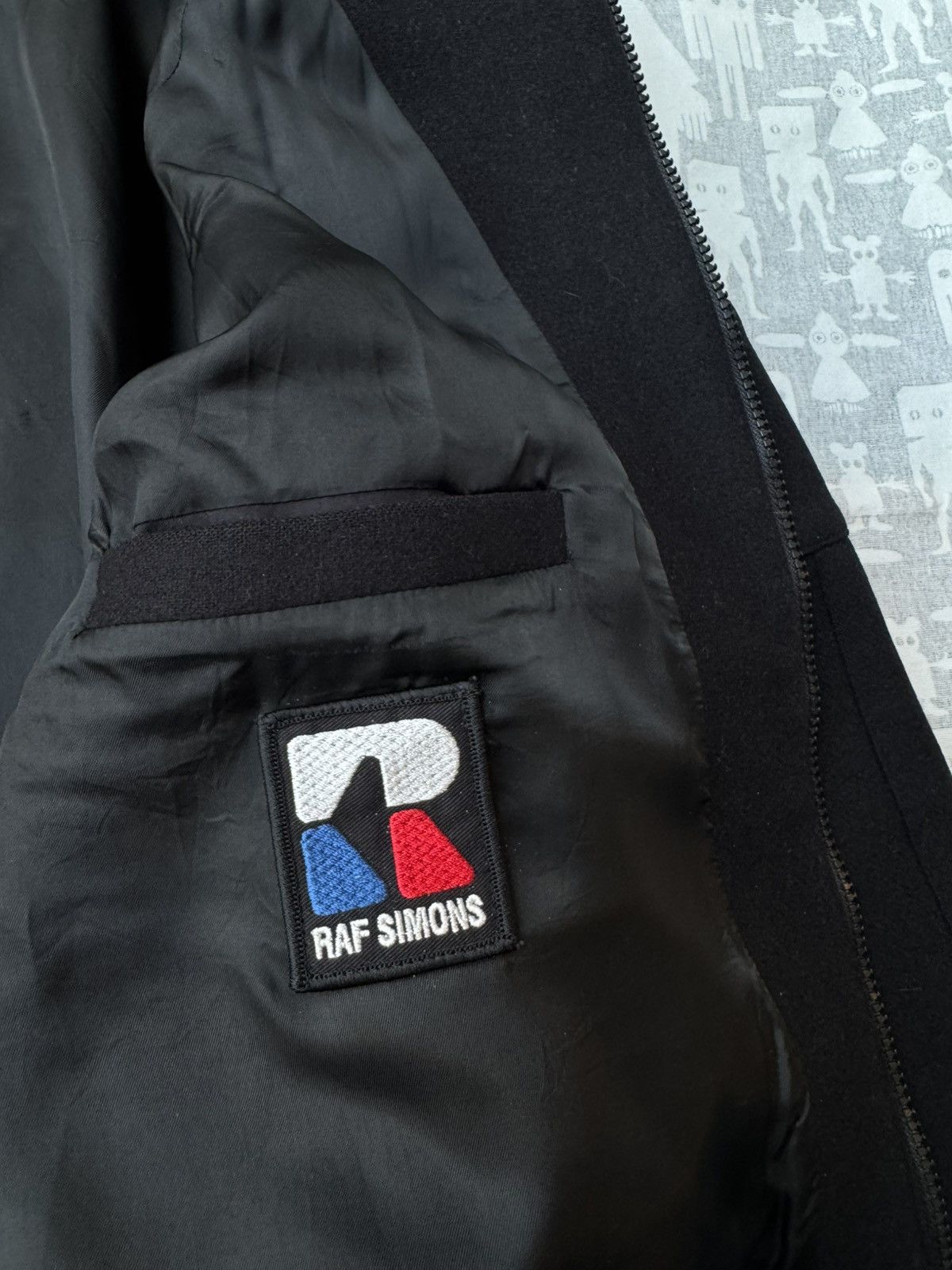Raf Simons Raf Simons AW03 High-Neck Wool Bomber Jacket Size US M / EU 48-50 / 2 - 9 Thumbnail