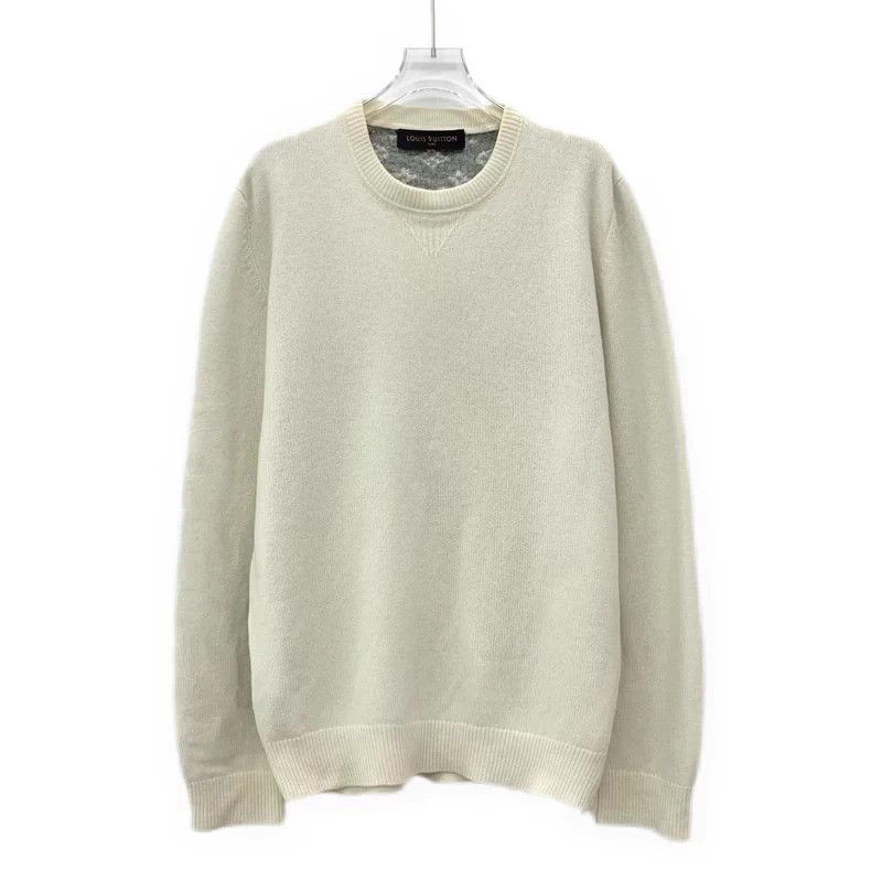 Louis Vuitton Louis Vuitton Beige Monogram Cashmere Sweater Size US S / EU 44-46 / 1 - 1 Thumbnail