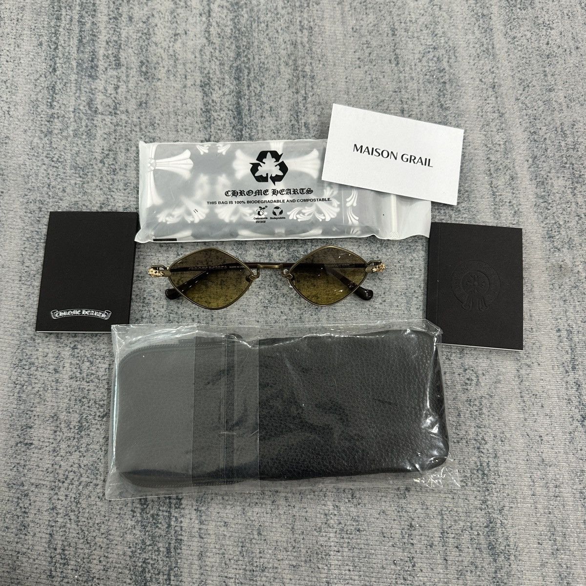 Chrome Hearts CHROME HEARTS DIAMOND DOG SAND - CLASSIC BROWN SUNGLASSES Size ONE SIZE - 9 Thumbnail