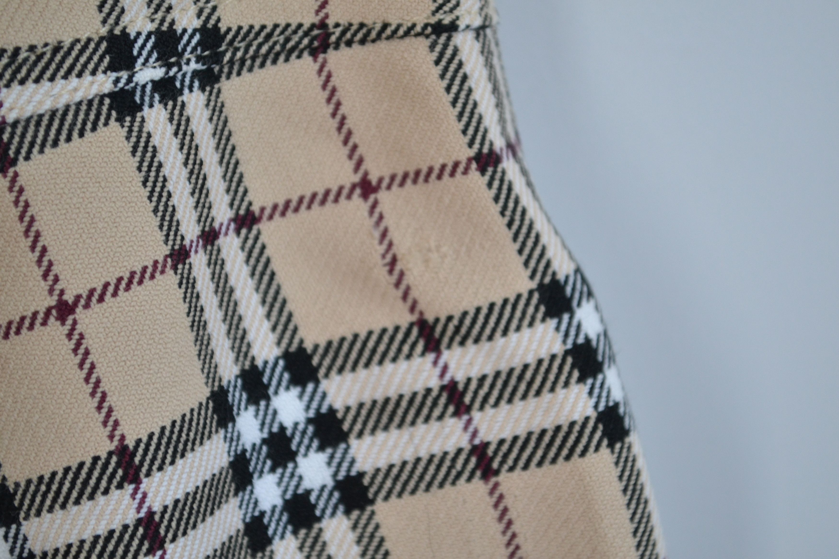 Burberry BURBERRY Pants Nova Check Trousers Beige Cotton White Size 28" / US 6 / IT 42 - 8 Thumbnail