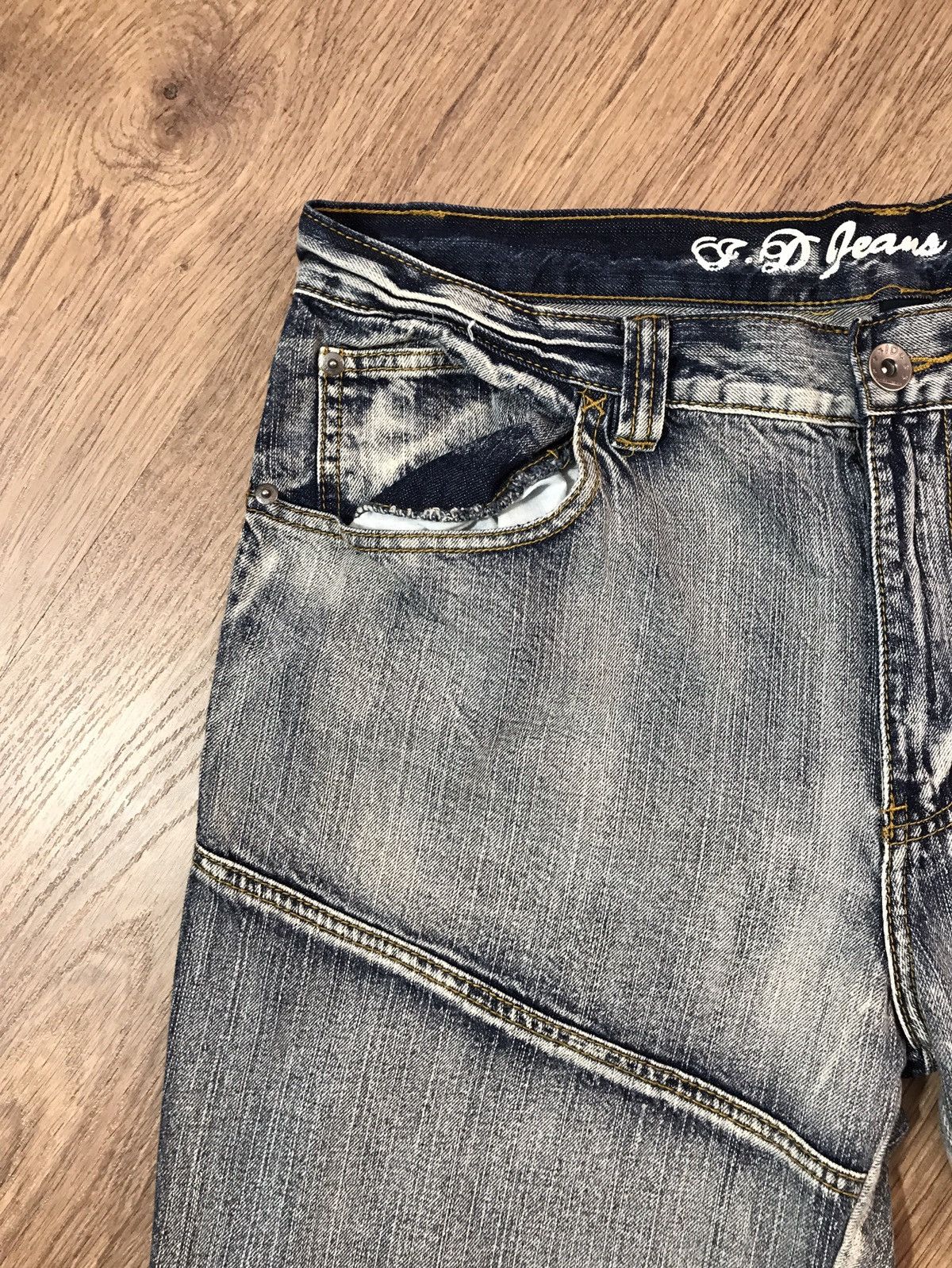 Japanese Brand × Vintage Vintage Distressed Denim Pants Jeans Size 38 Size US 38 / EU 54 - 5 Thumbnail