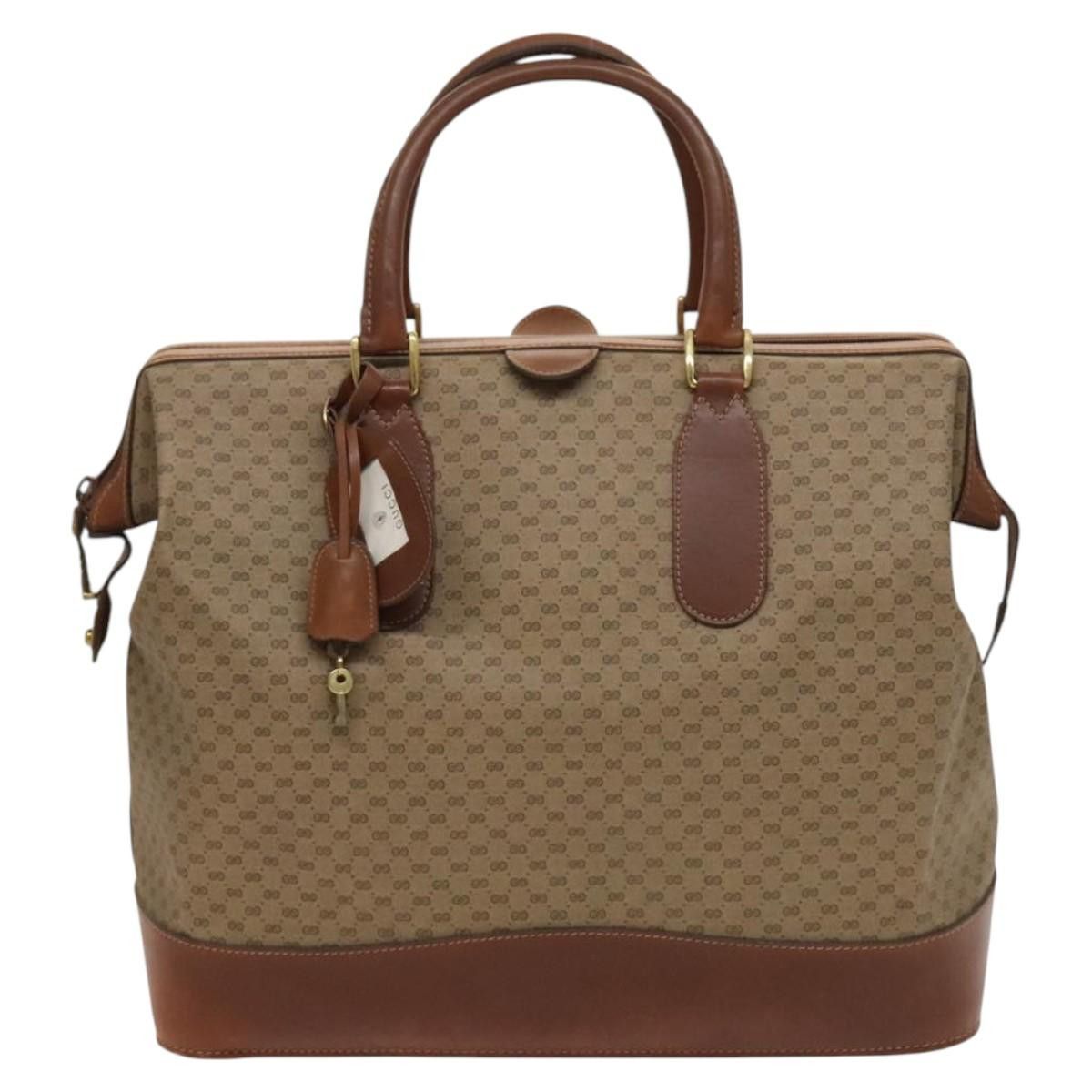 Gucci GUCCI Micro GG Supreme Boston Bag Pvc Beige Gold 012 024 Size ONE SIZE - 2 Thumbnail