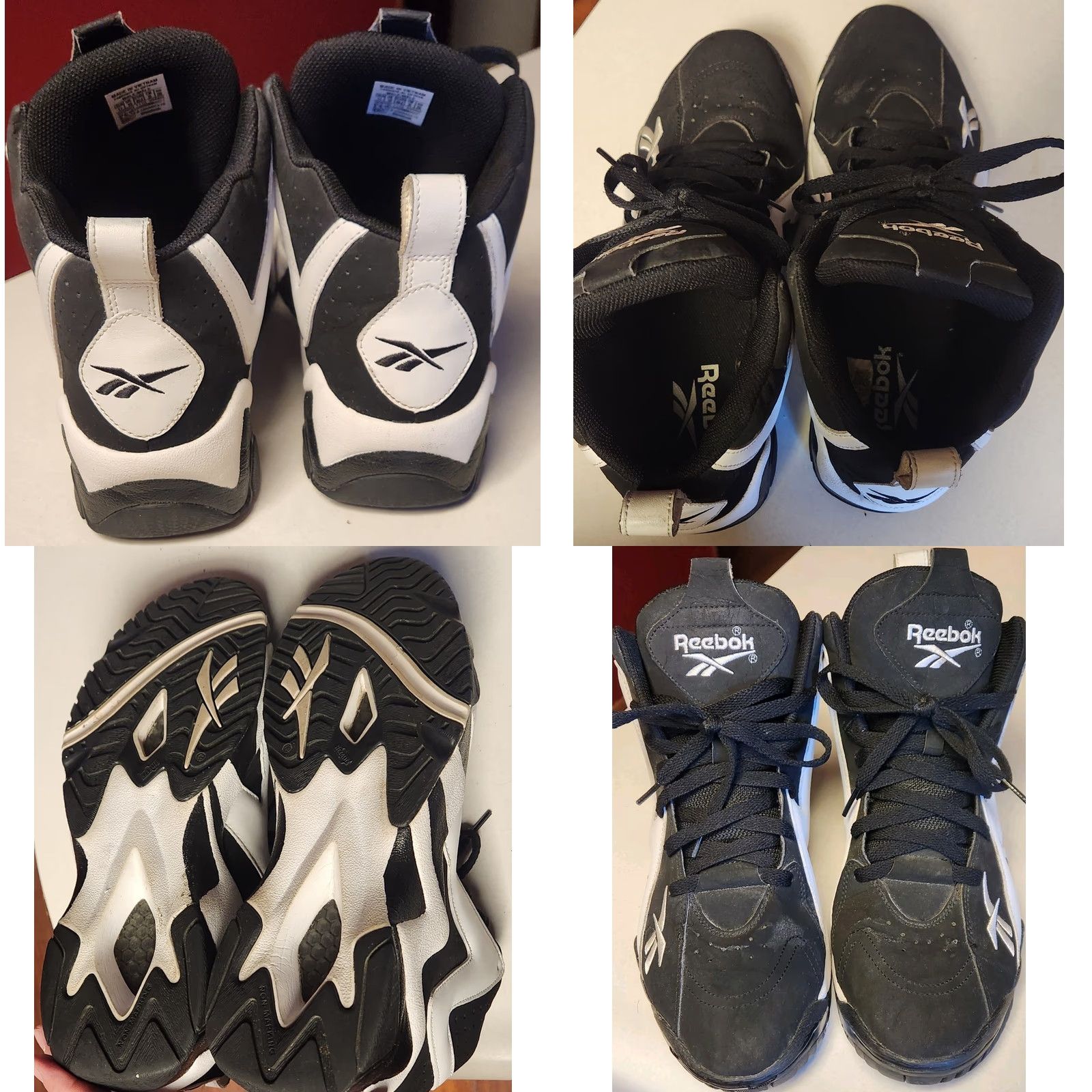 Reebok REEBOK Kamikaze 2 Retro 2013 Shoes Men 11 Black White Sneakers Mid Top V44405 Size US L / EU 52-54 / 3 - 8 Thumbnail