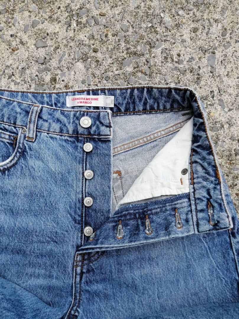 Designer × Mango Leandra Medine X Mango FW19 Collection Denim Jeans Size 26" / US 2 / IT 38 - 3 Thumbnail