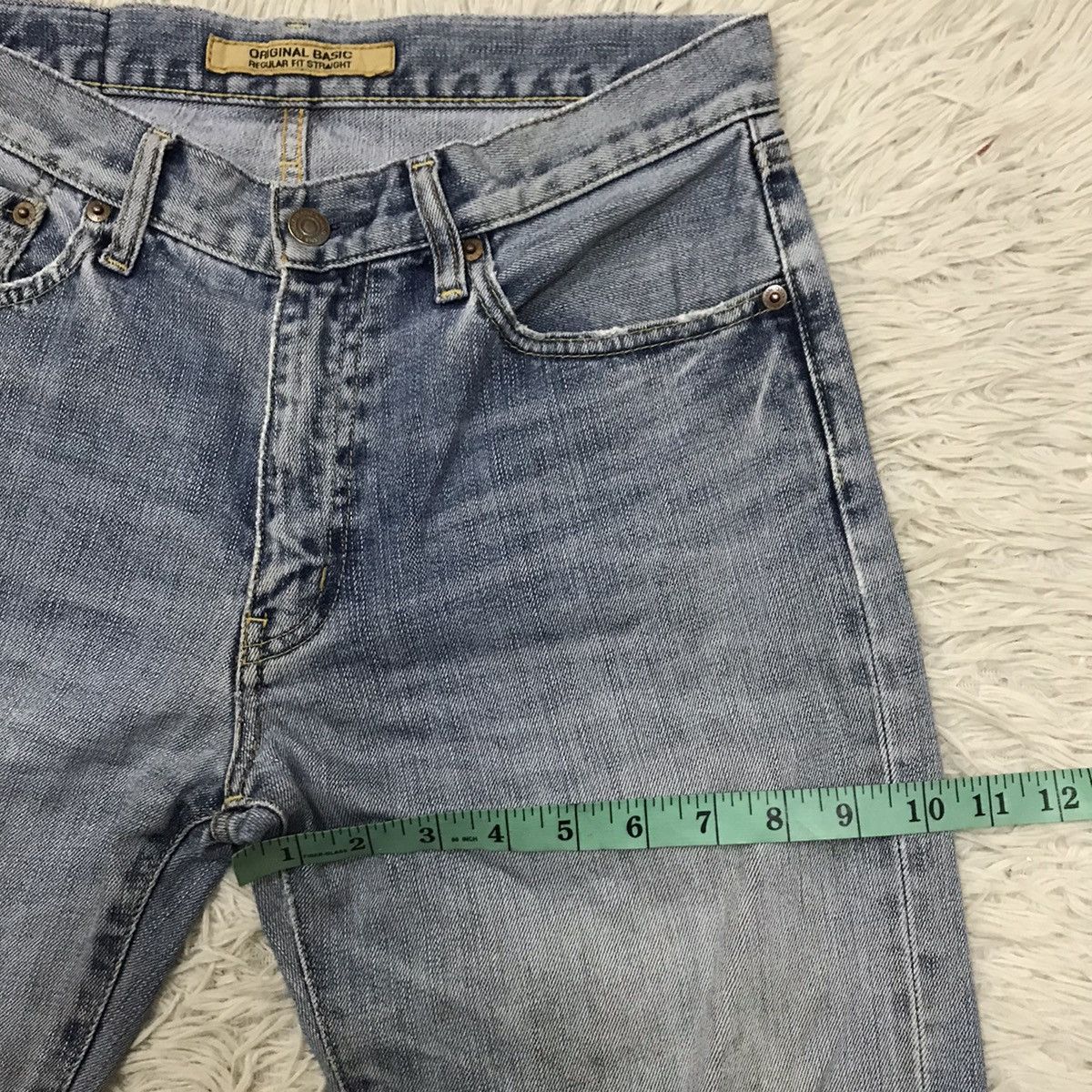 Japanese Brand Uniqlo Basic S-002 Regular Fit Straight Jenas Size US 30 / EU 46 - 16 Thumbnail