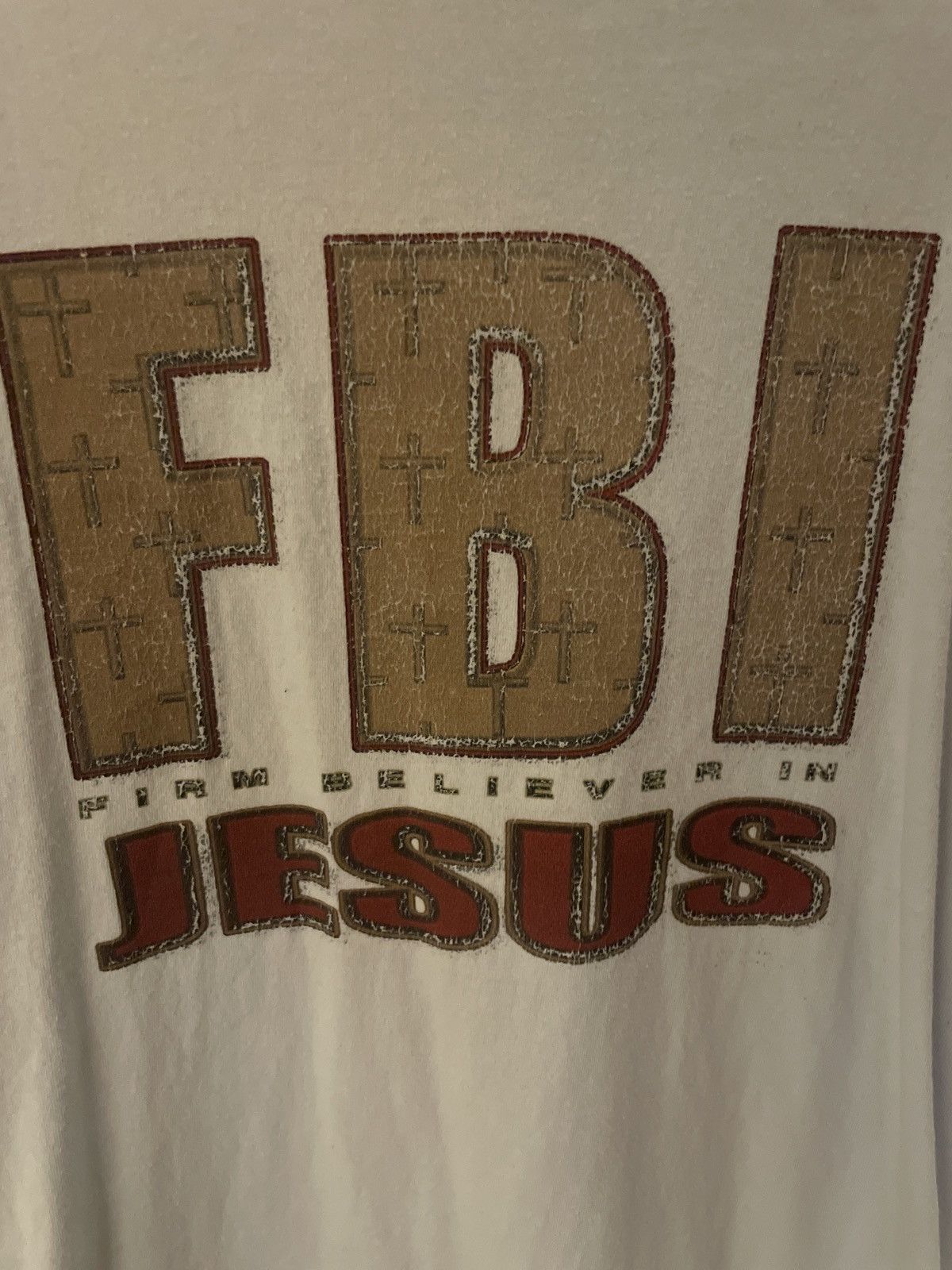 Vintage FBI (Firm Believer in Jesus) Tee Size US M / EU 48-50 / 2 - 2 Thumbnail