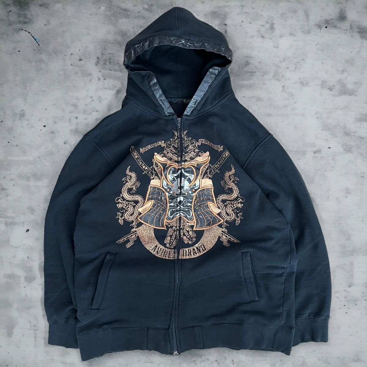 Avirex Streetwear Vintage Vintage Y2K Avirex Zip Up Hoodie Grailed