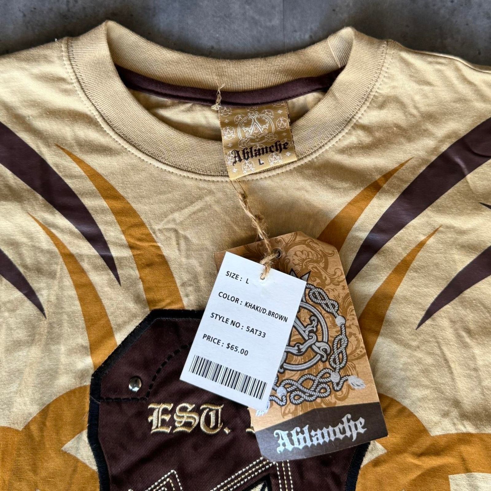 Affliction × Japanese Brand × Vintage Crazy Vintage Y2K Affliction Baggy Graphic Grunge Tshirt Size US L / EU 52-54 / 3 - 3 Thumbnail