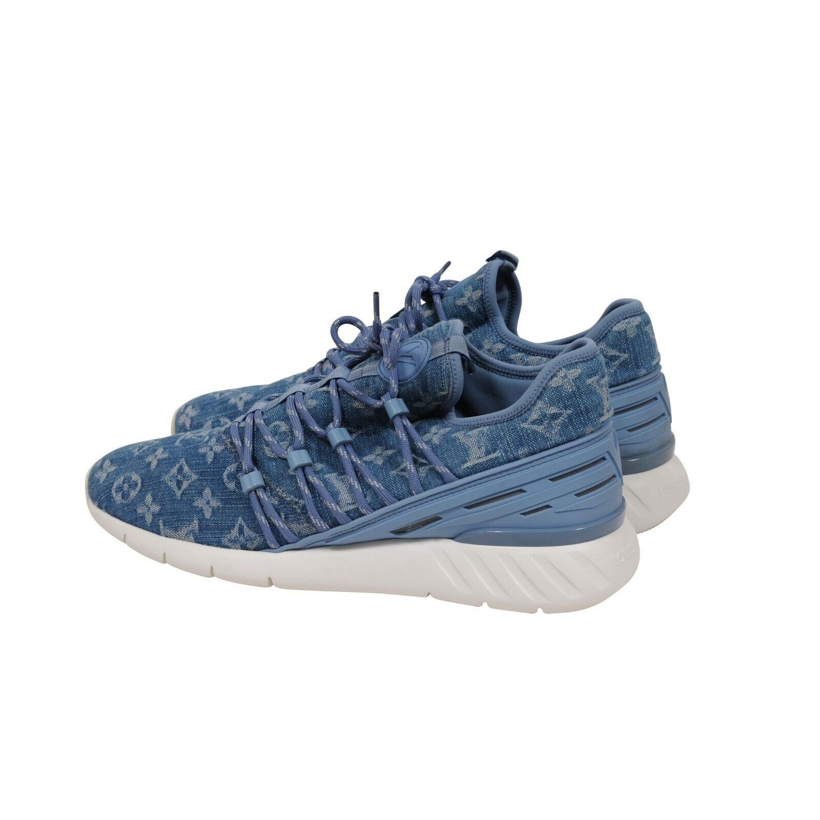 Louis Vuitton Blue Denim Fastlane Sneakers - 01911 Size US 8.5 / EU 41-42 - 5 Thumbnail