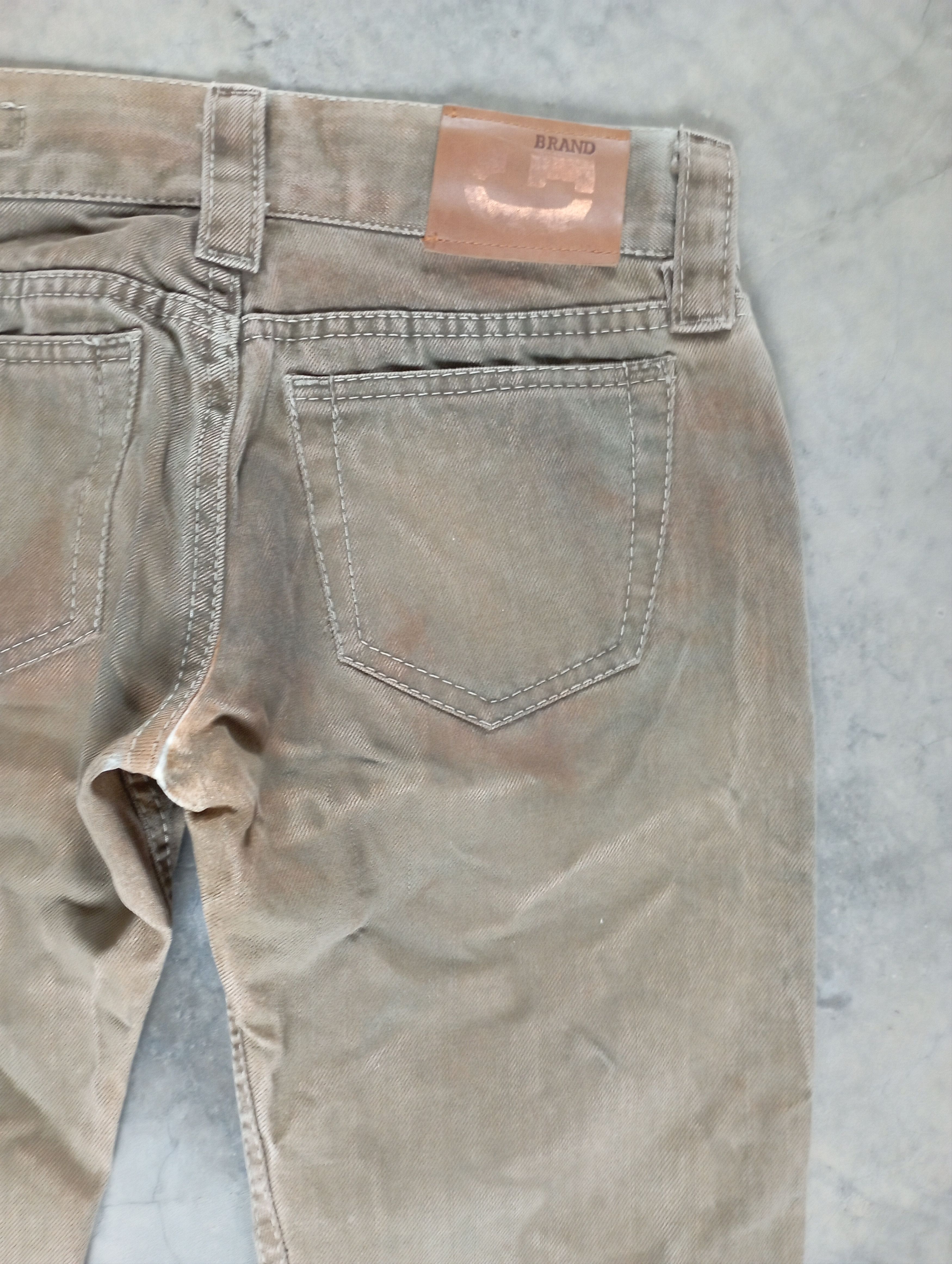 Tornado Mart Flare Jeans Made In Italy Crazy Mud lightning Wash G Brand Size 24" / US 00 / IT 34 - 8 Thumbnail