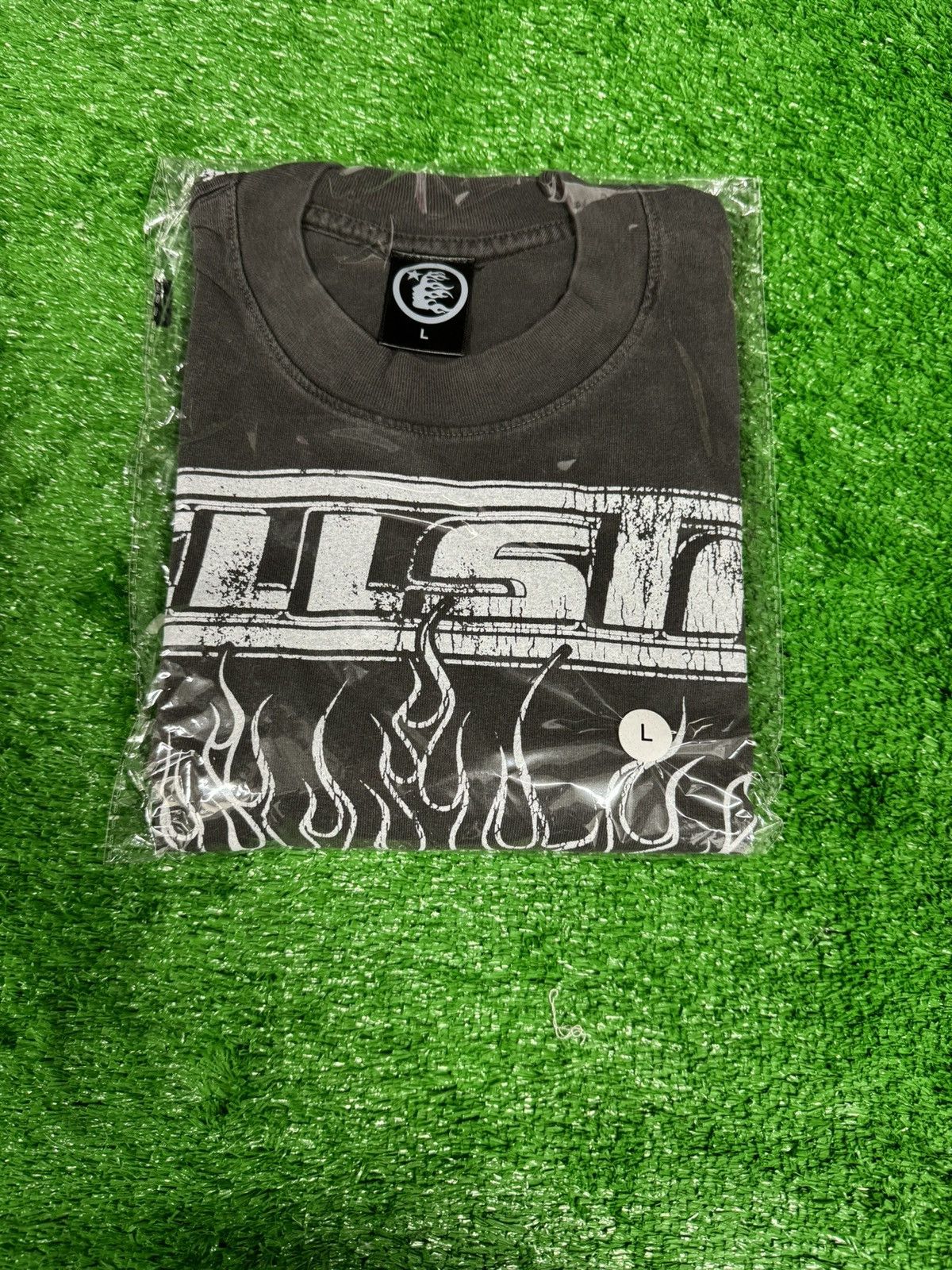 image of Hellstar Rage Tee Size Large Black in Faded Black, Men's