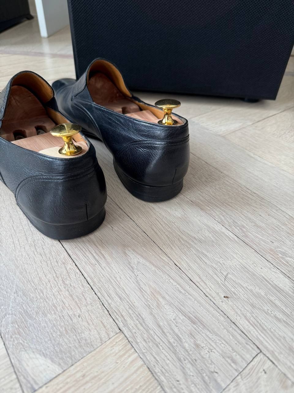Moreschi Black Morochi leather loafers Size US 10.5 / EU 43-44 - 4 Thumbnail