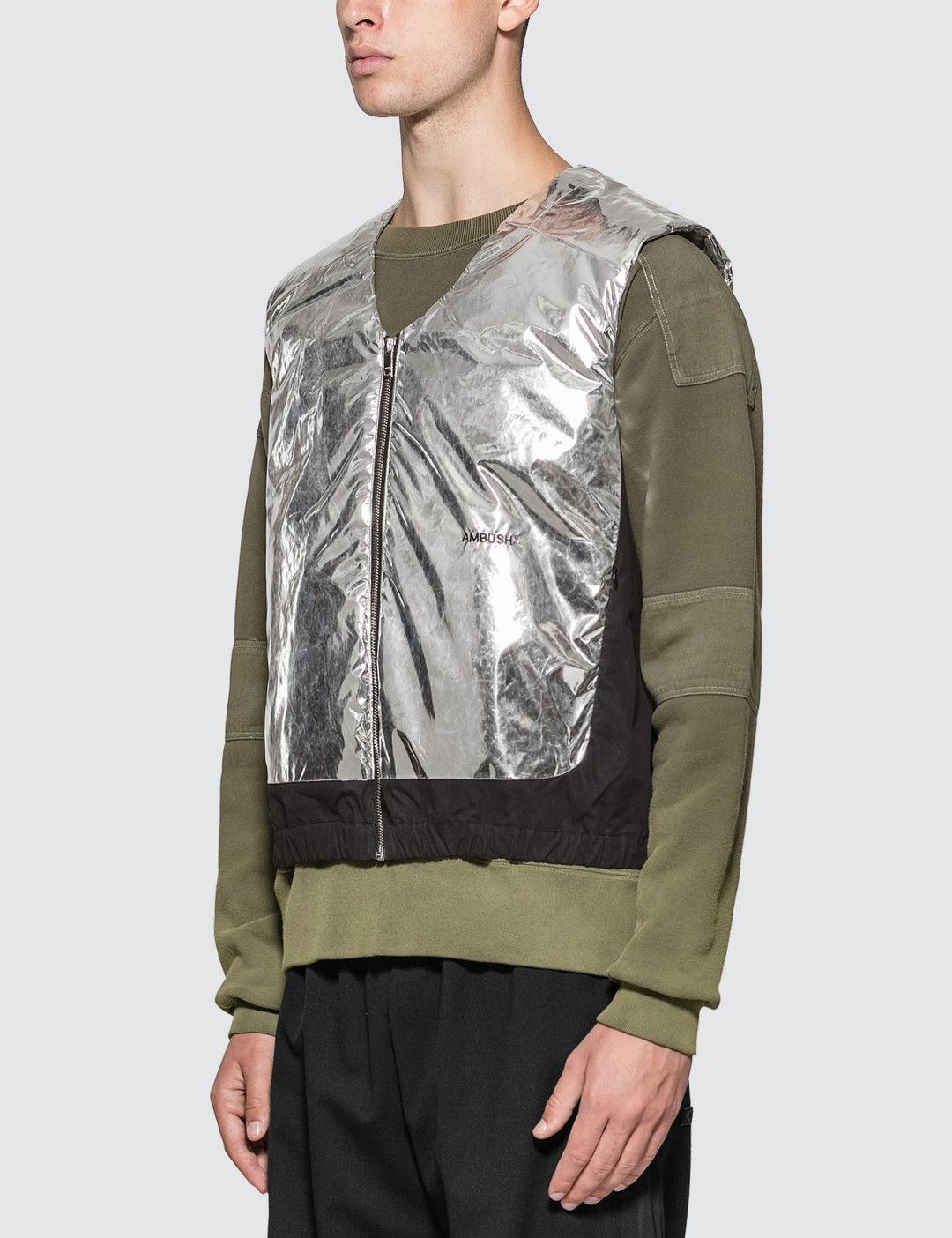 Ambush Design Ambush Silver and Black Padded Vest Size US M / EU 48-50 / 2 - 2 Thumbnail