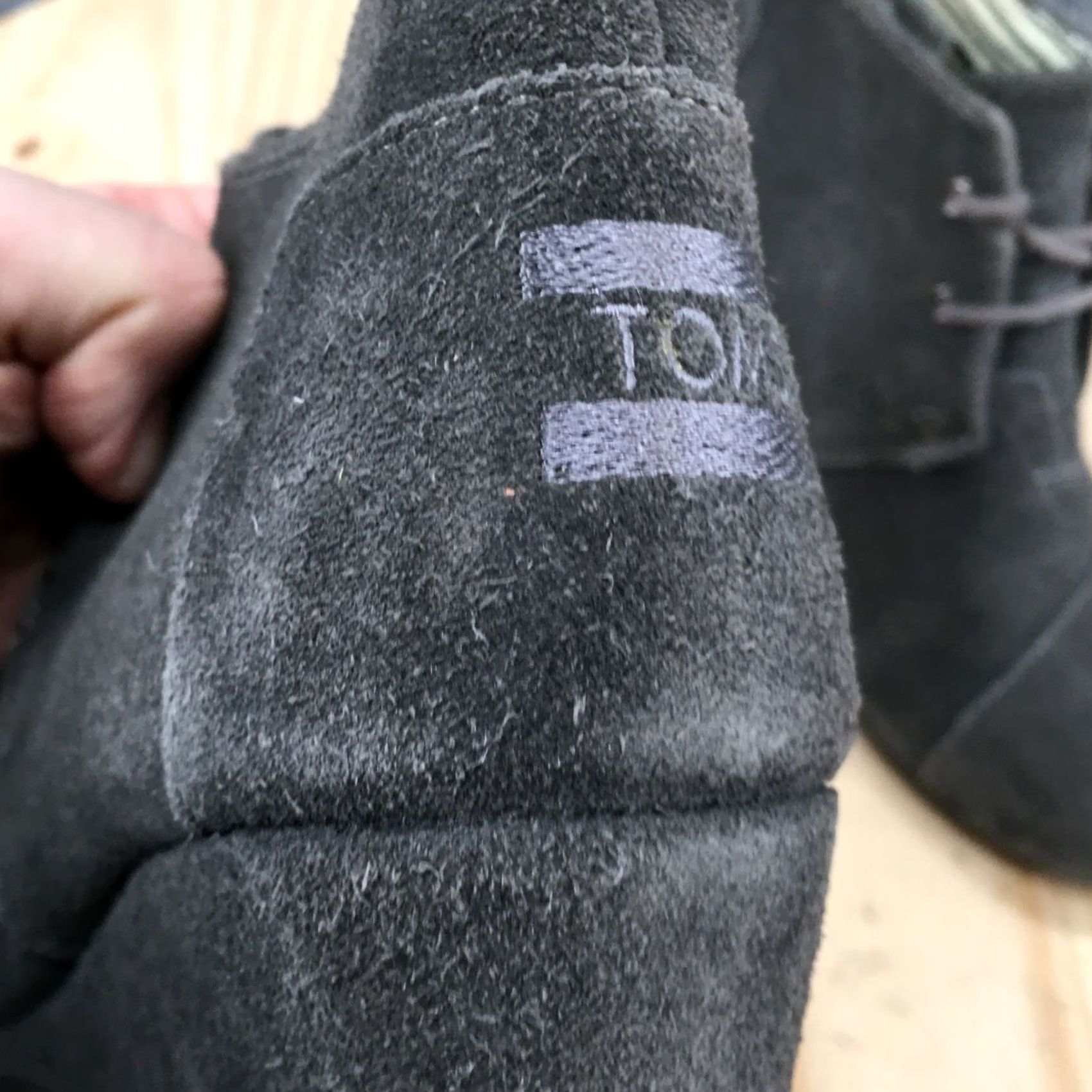 Toms TOMS Boots Womens 8.5 Desert Gray Lace Up Comfort Wedge Heels Ankle Top Bootie Mens? Size M / US 6-8 / IT 42-44 - 6 Thumbnail