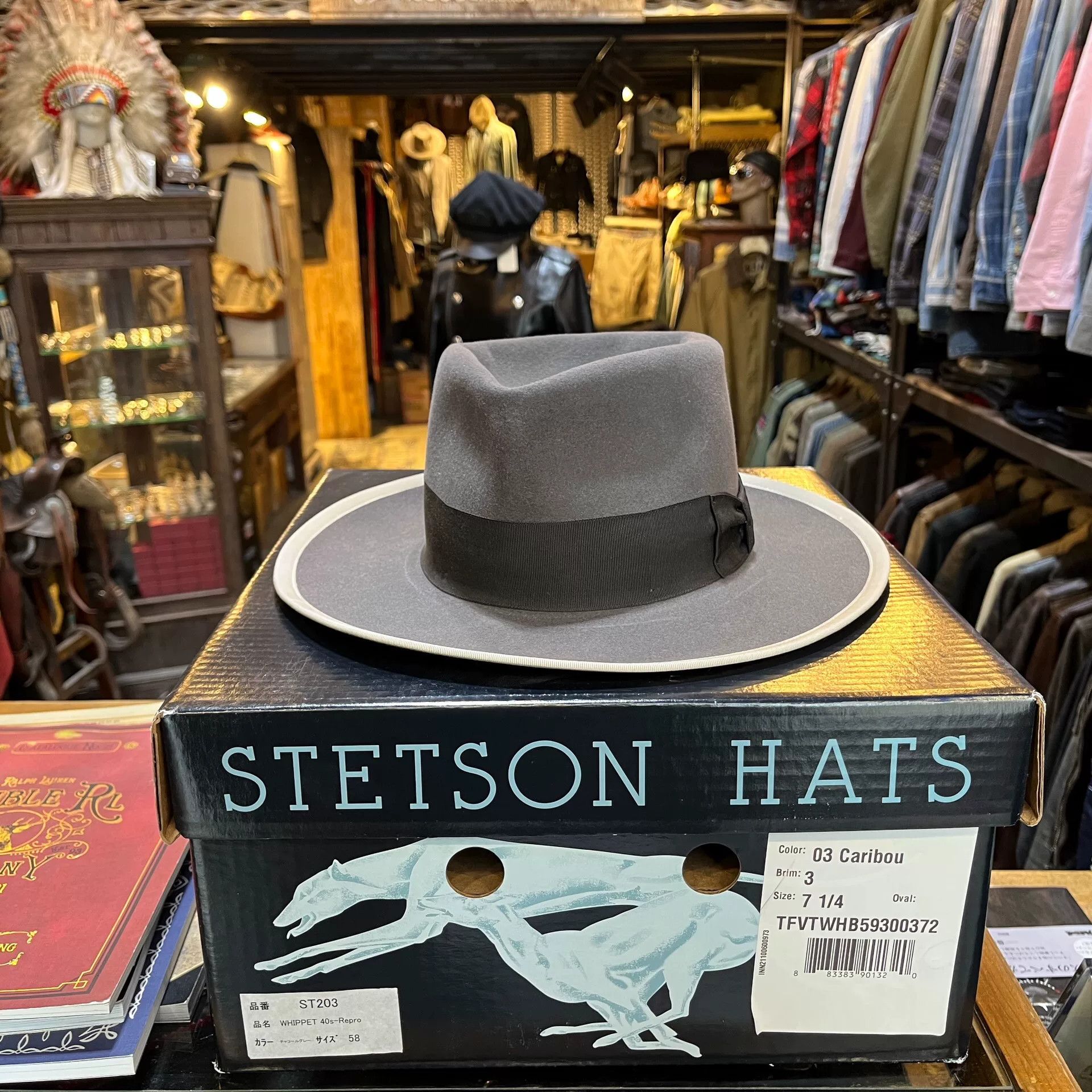 Stetson STETSON Depp-style Fedora 7 1/4 Size ONE SIZE - 1 Thumbnail