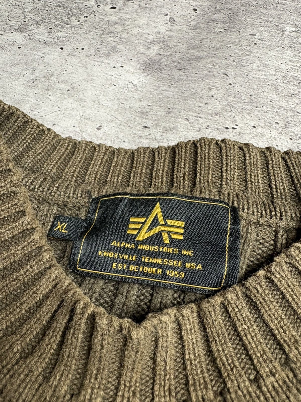 Alpha Industries Alpha Industries Vintage Avant Garde Sweater Size US XL / EU 56 / 4 - 4 Thumbnail