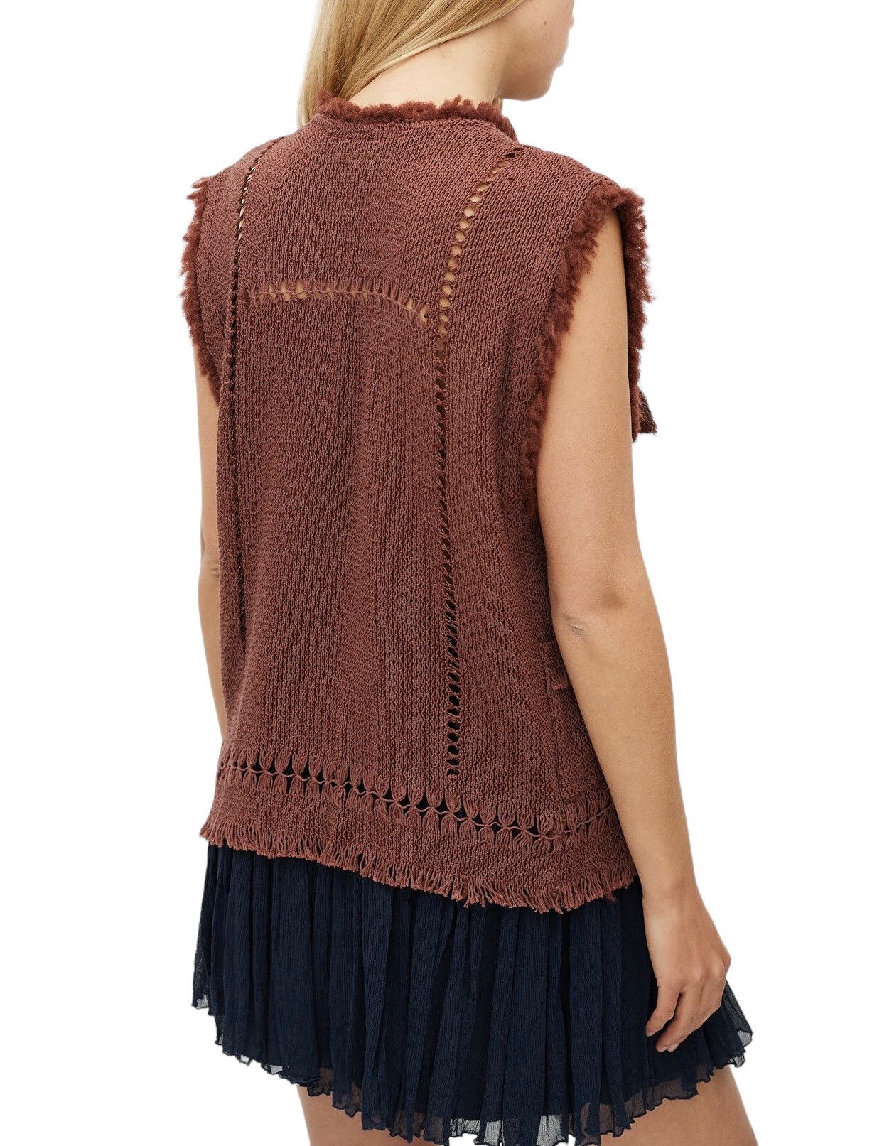 Isabel Marant Isabel Marant Avantgarde Sleeveless Fringe Tassel Fur Knit Size XS / US 0-2 / IT 36-38 - 3 Thumbnail