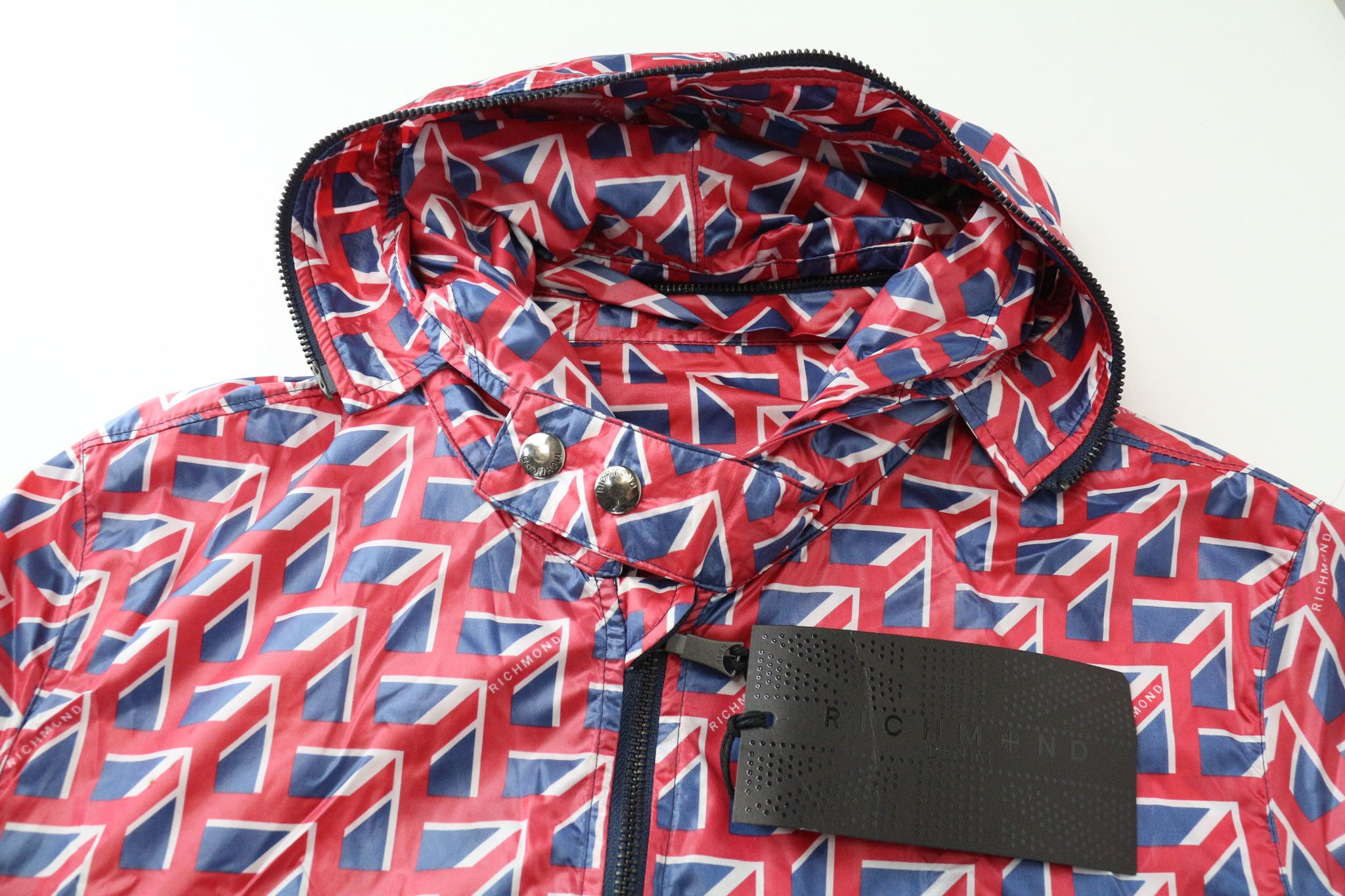John Richmond IT48 Red Graphic Hooded Full Zip Jacket 73996 Size US M / EU 48-50 / 2 - 3 Thumbnail