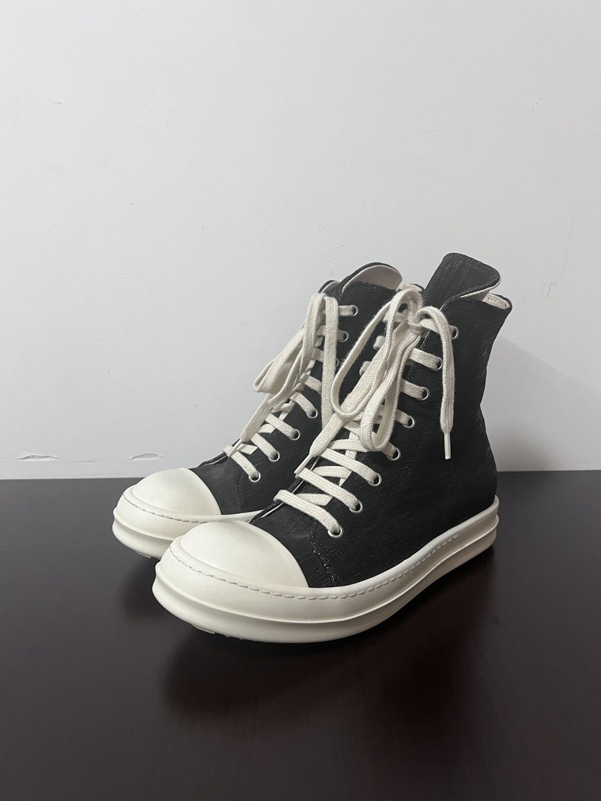 Rick owens ramones high top sneakers sz37