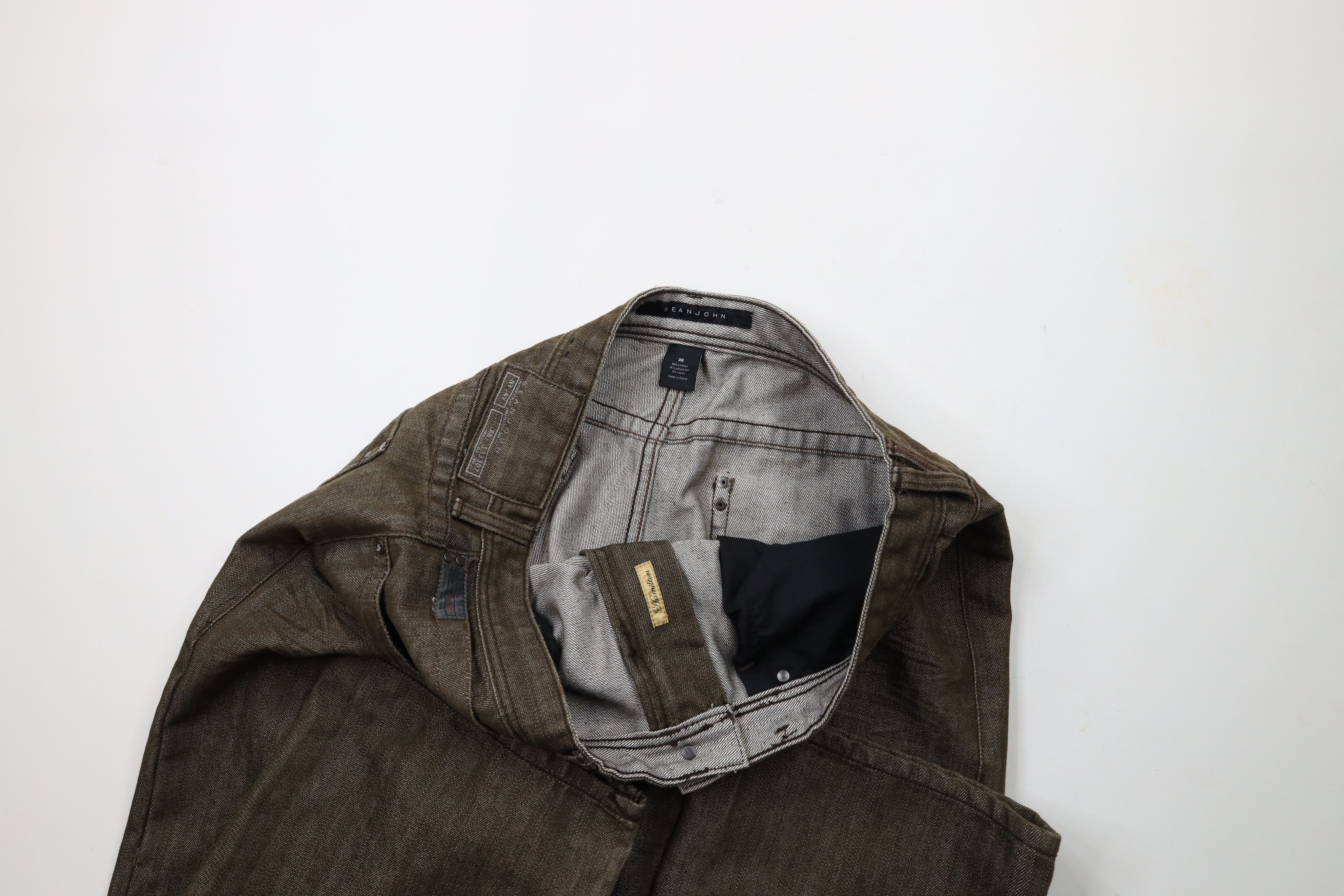 Vintage Vintage Y2K Streetwear Sean John Wide Leg Denim Jeans Brown Size US 36 / EU 52 - 8 Thumbnail