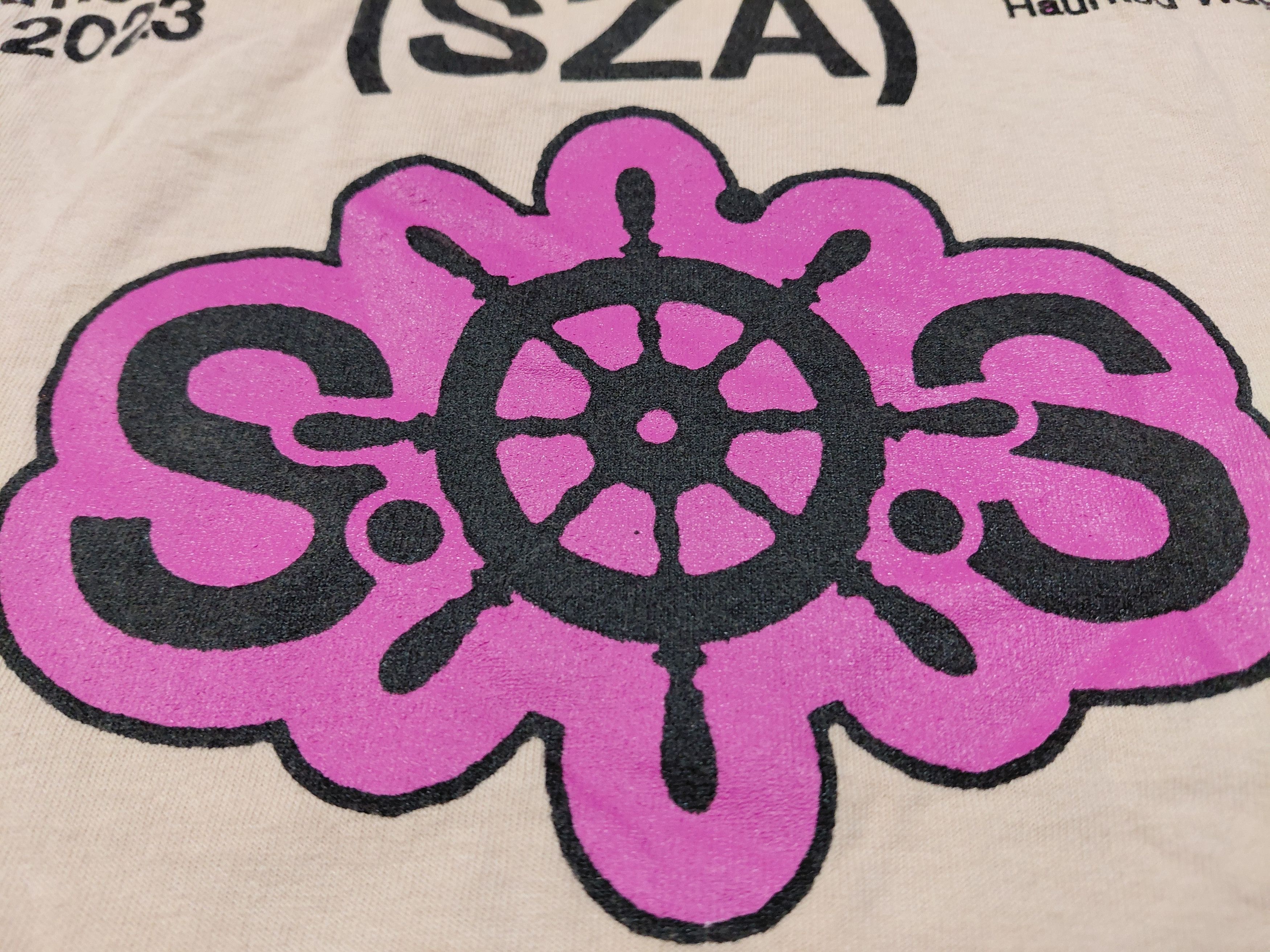 Rap Tees SZA x Online Ceramics Album Tour Pink Seahorse Shirt Size M Size US M / EU 48-50 / 2 - 3 Thumbnail